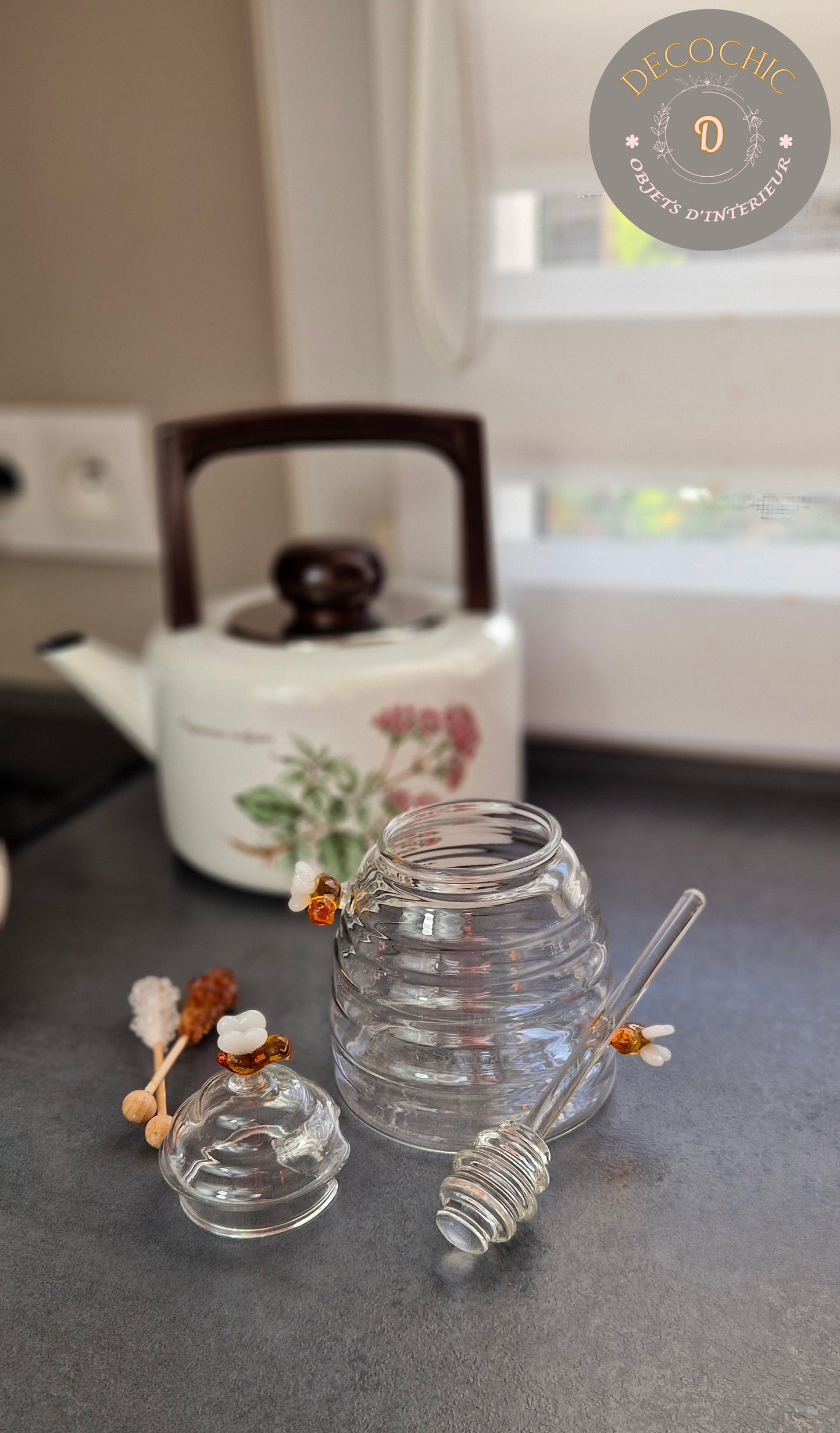 Pot à Miel en Verre