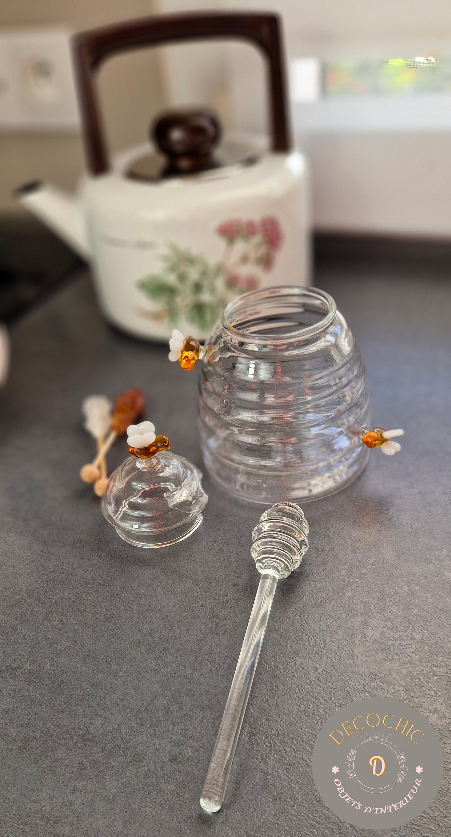 Pot à Miel en Verre