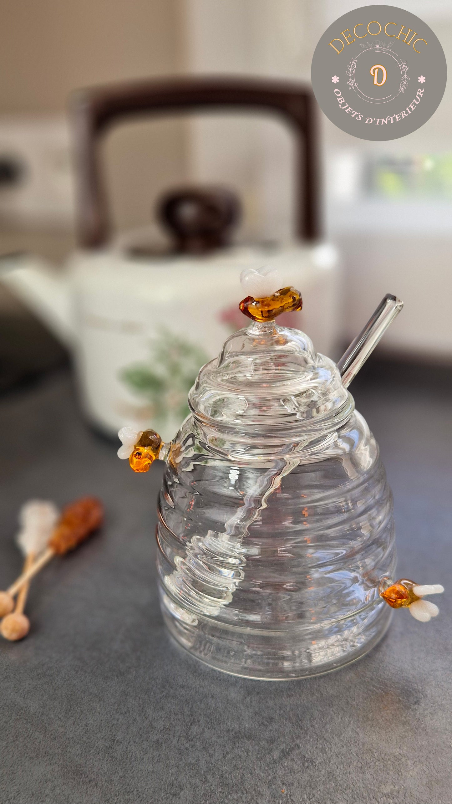 Pot à Miel en Verre