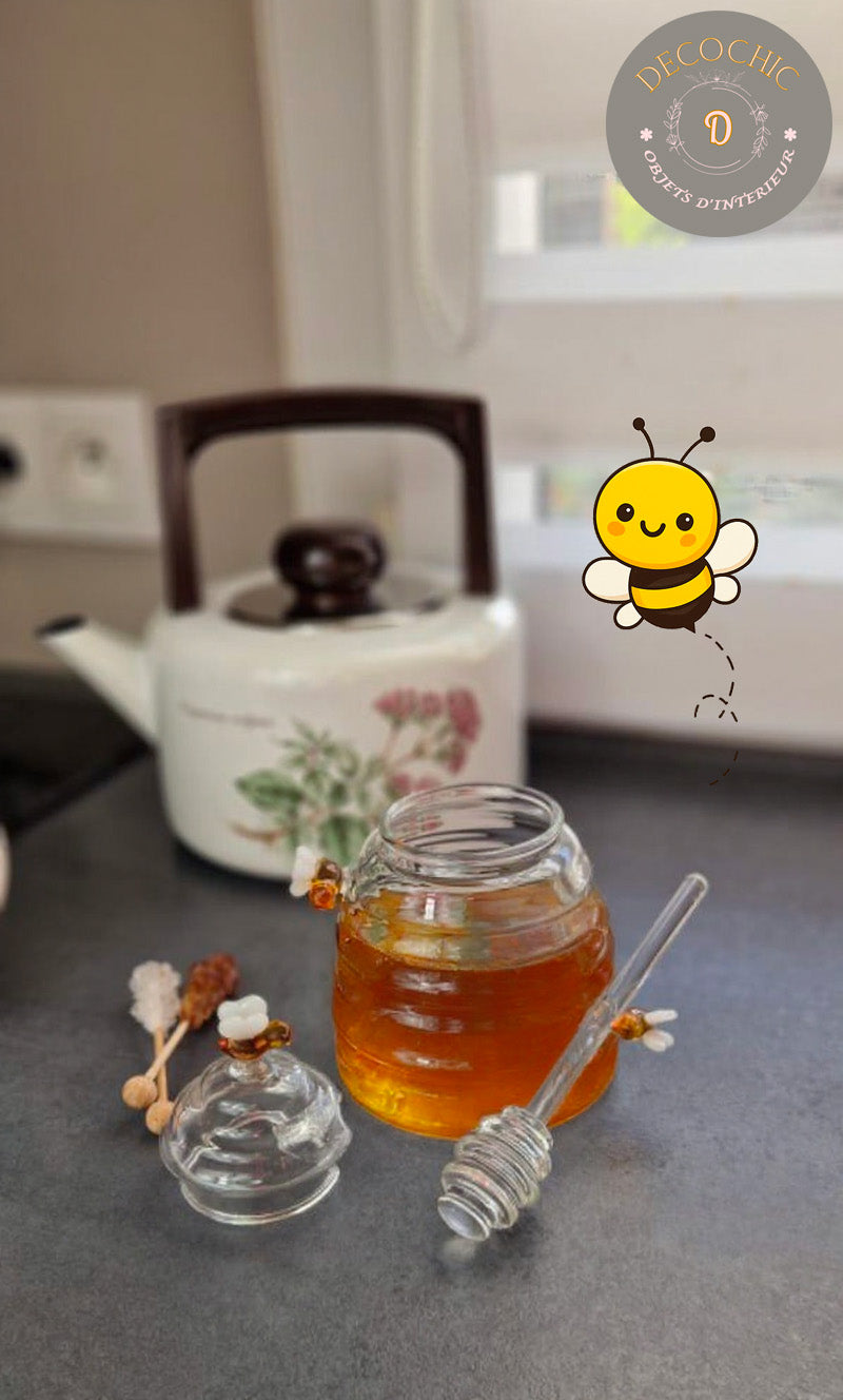 Pot à Miel en Verre