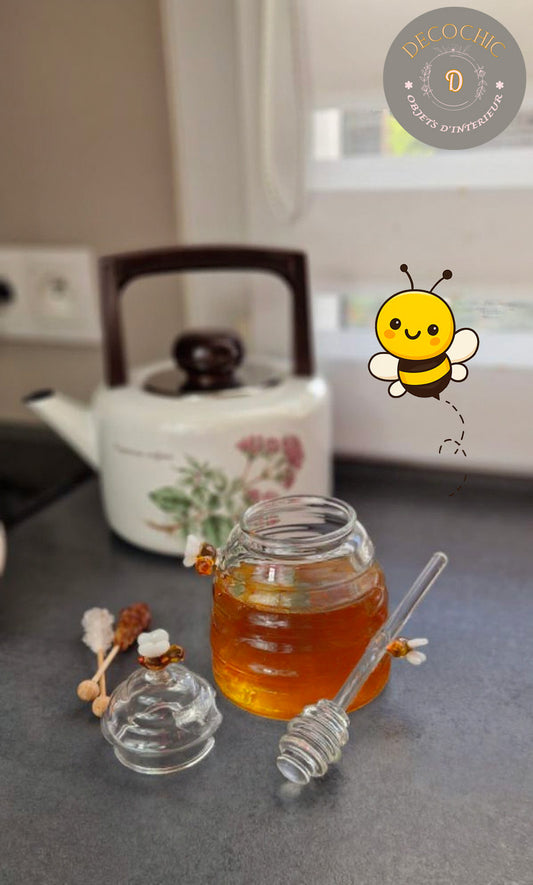 Pot à Miel en Verre