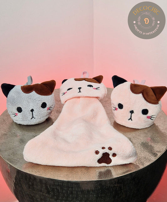 Serviette à Main "Chat Mignon"