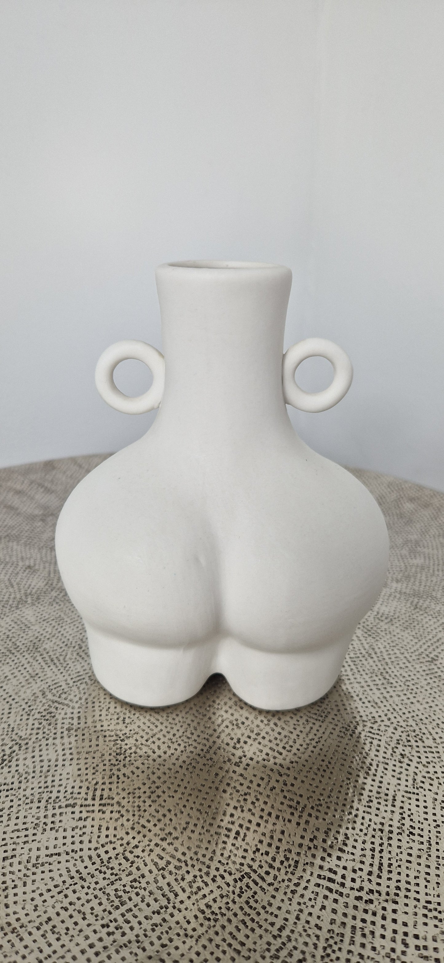 Vase Décoratif "Silhouette Féminine avec fleur"