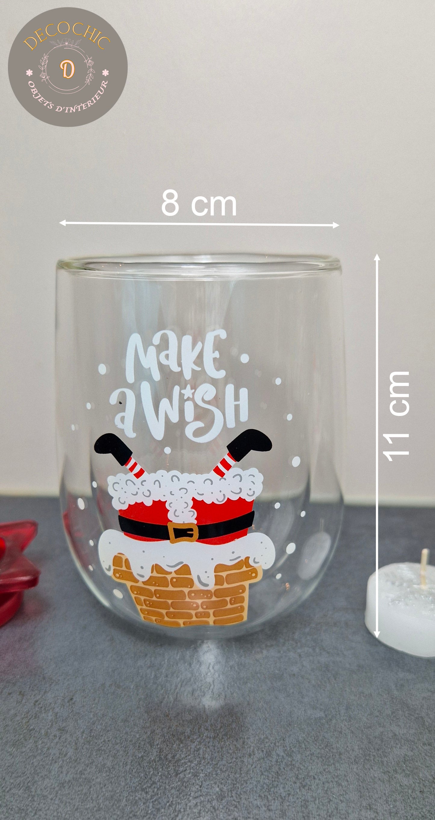 Verre à Double Paroi "Noël "