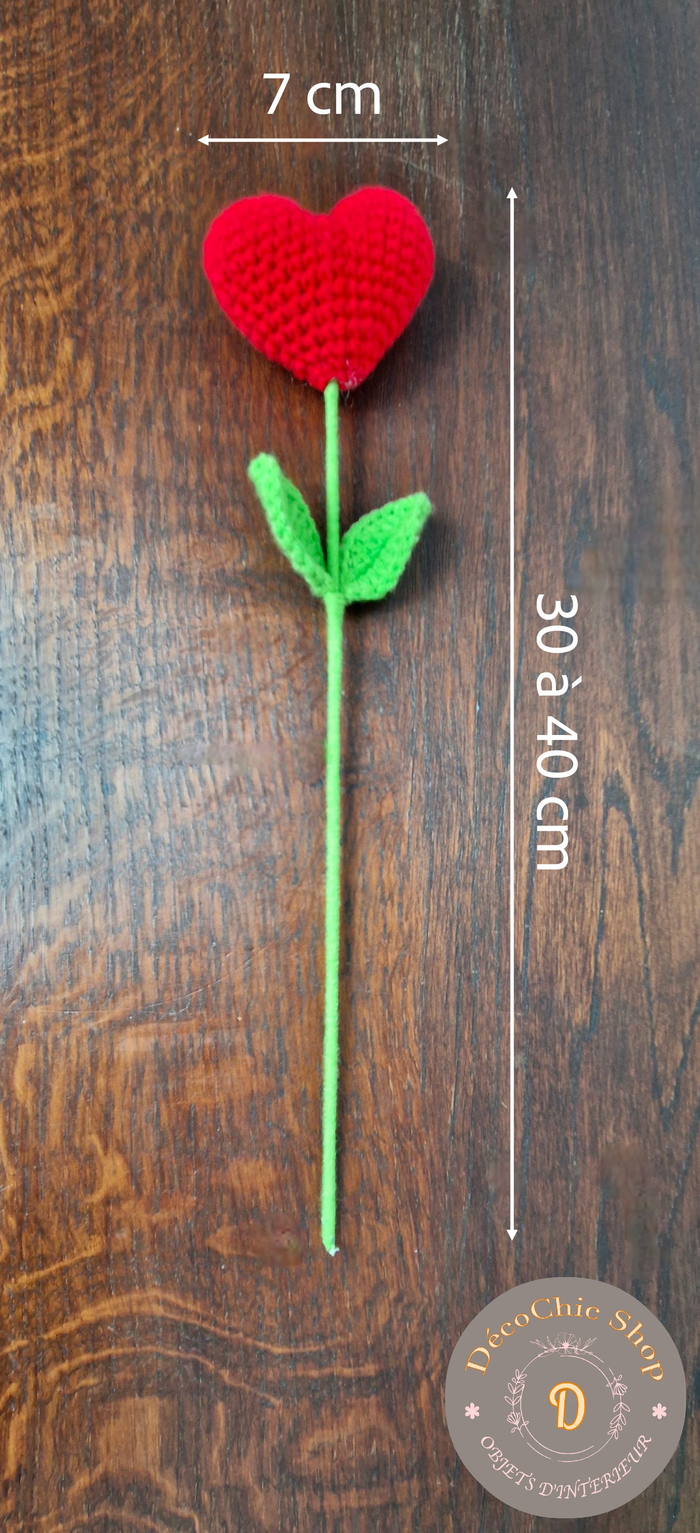 Fleurs Tricotées "Tulipes ou Cœurs"