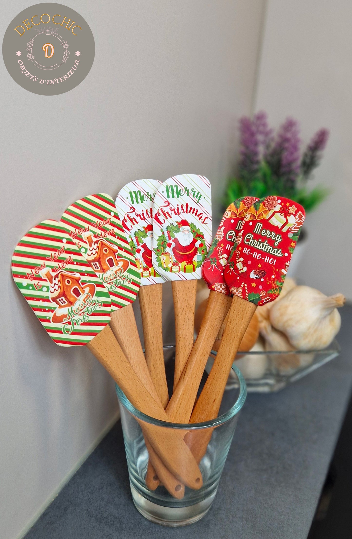 Spatule Maryse en silicone " décoration de Noël "