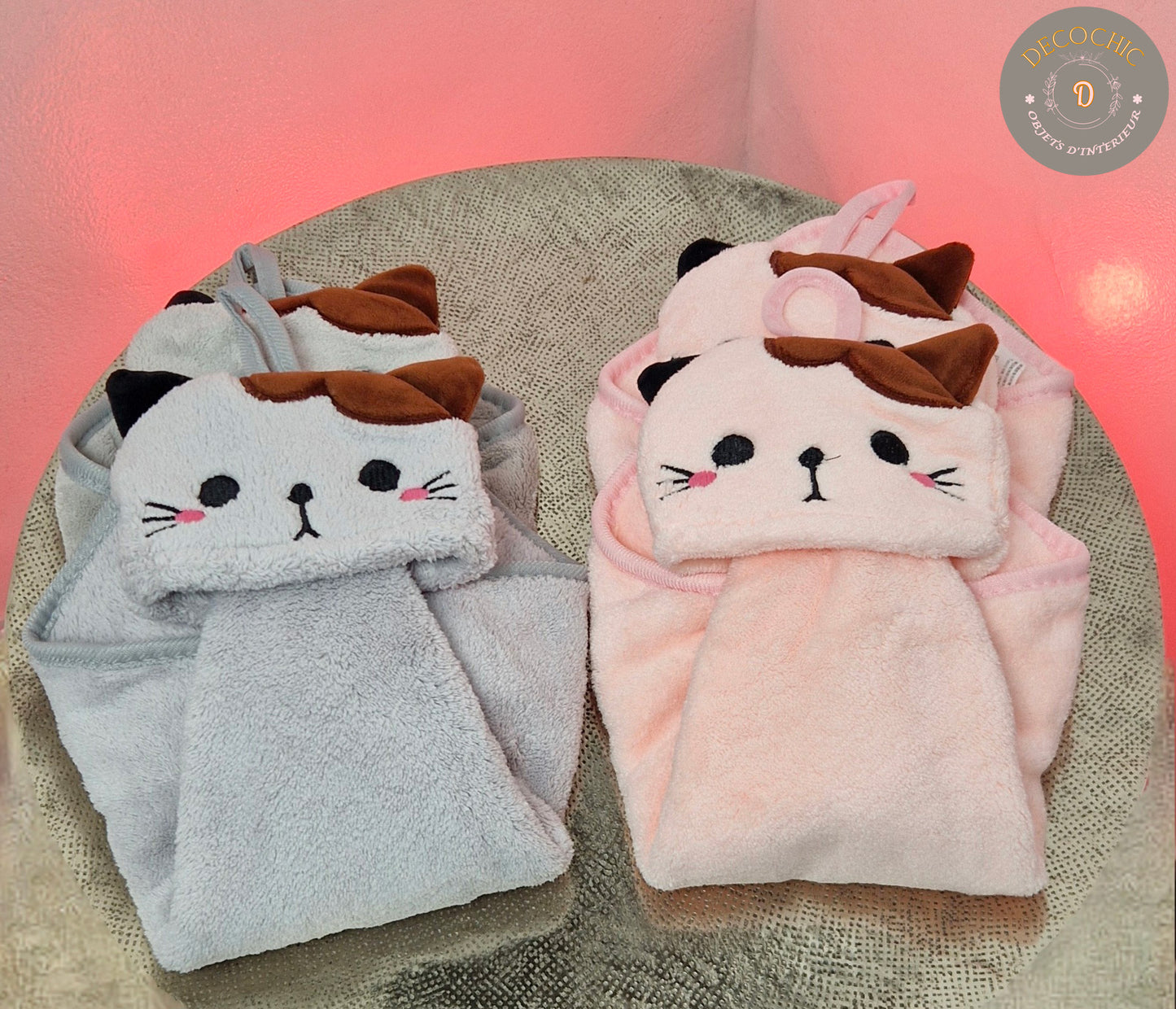 Serviette à Main "Chat Mignon"