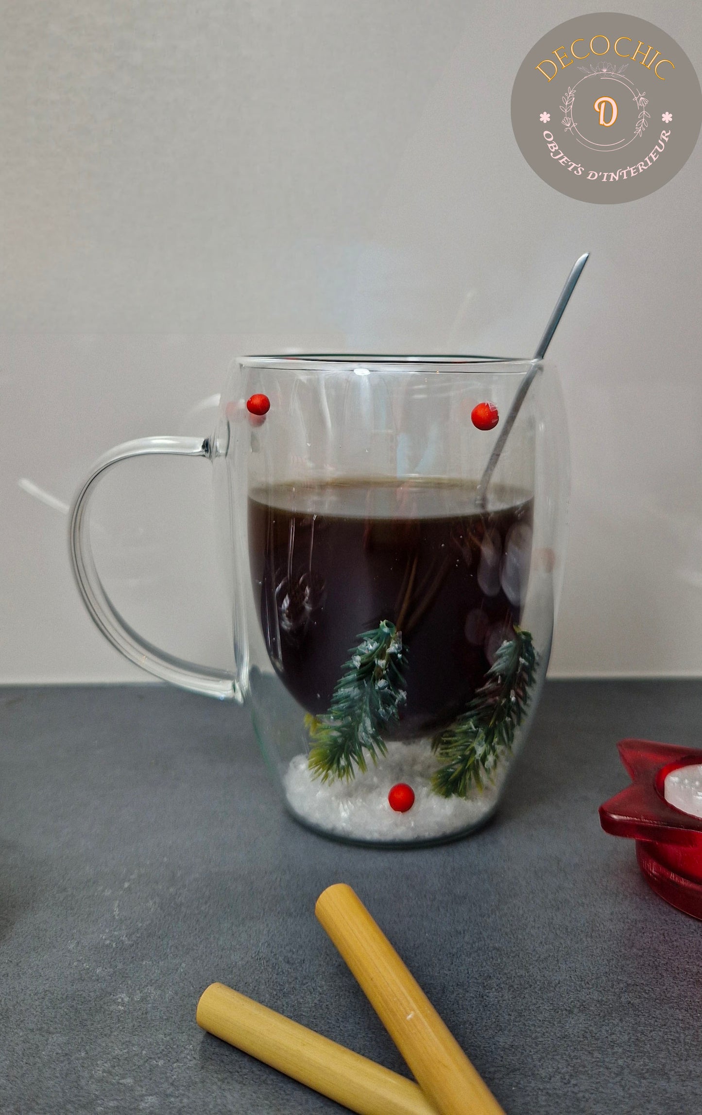 Tasse à Double Paroi "Forêt Enneigée"