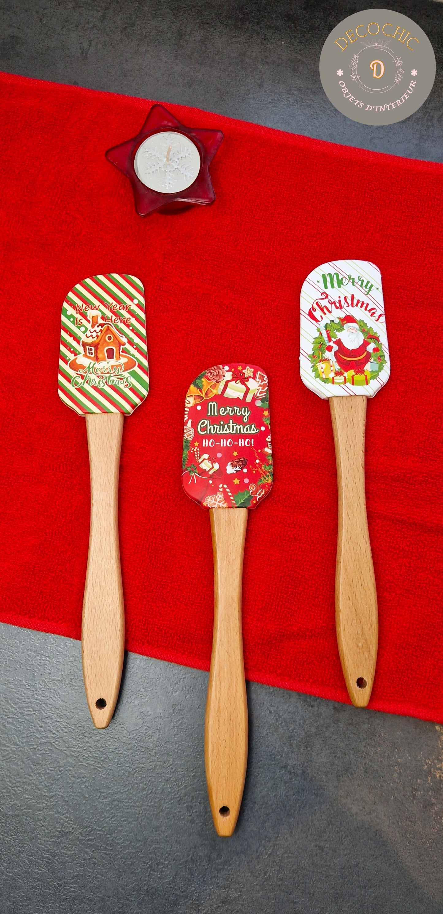 Spatule Maryse en silicone " décoration de Noël "