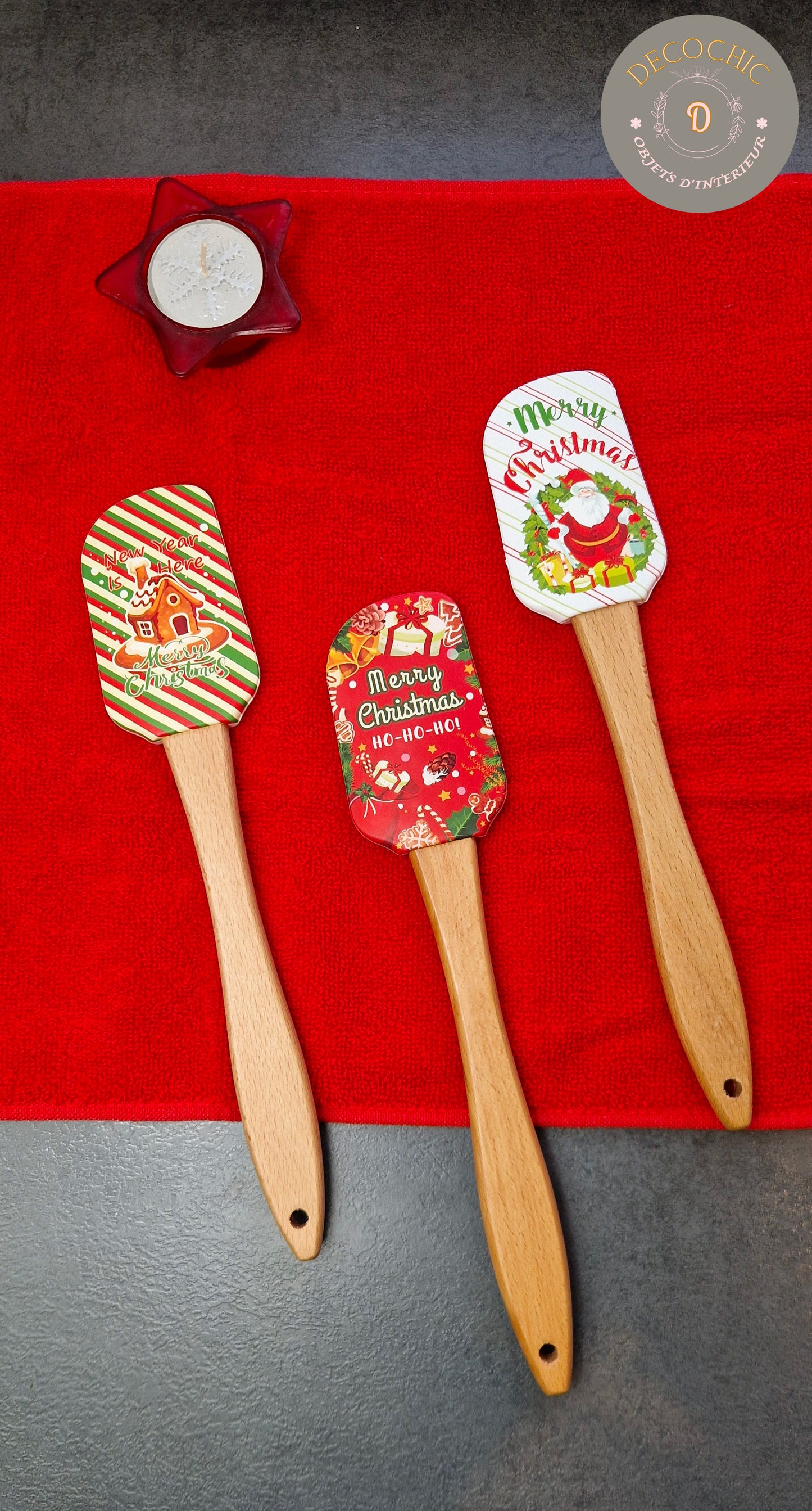 Spatule Maryse en silicone " décoration de Noël "