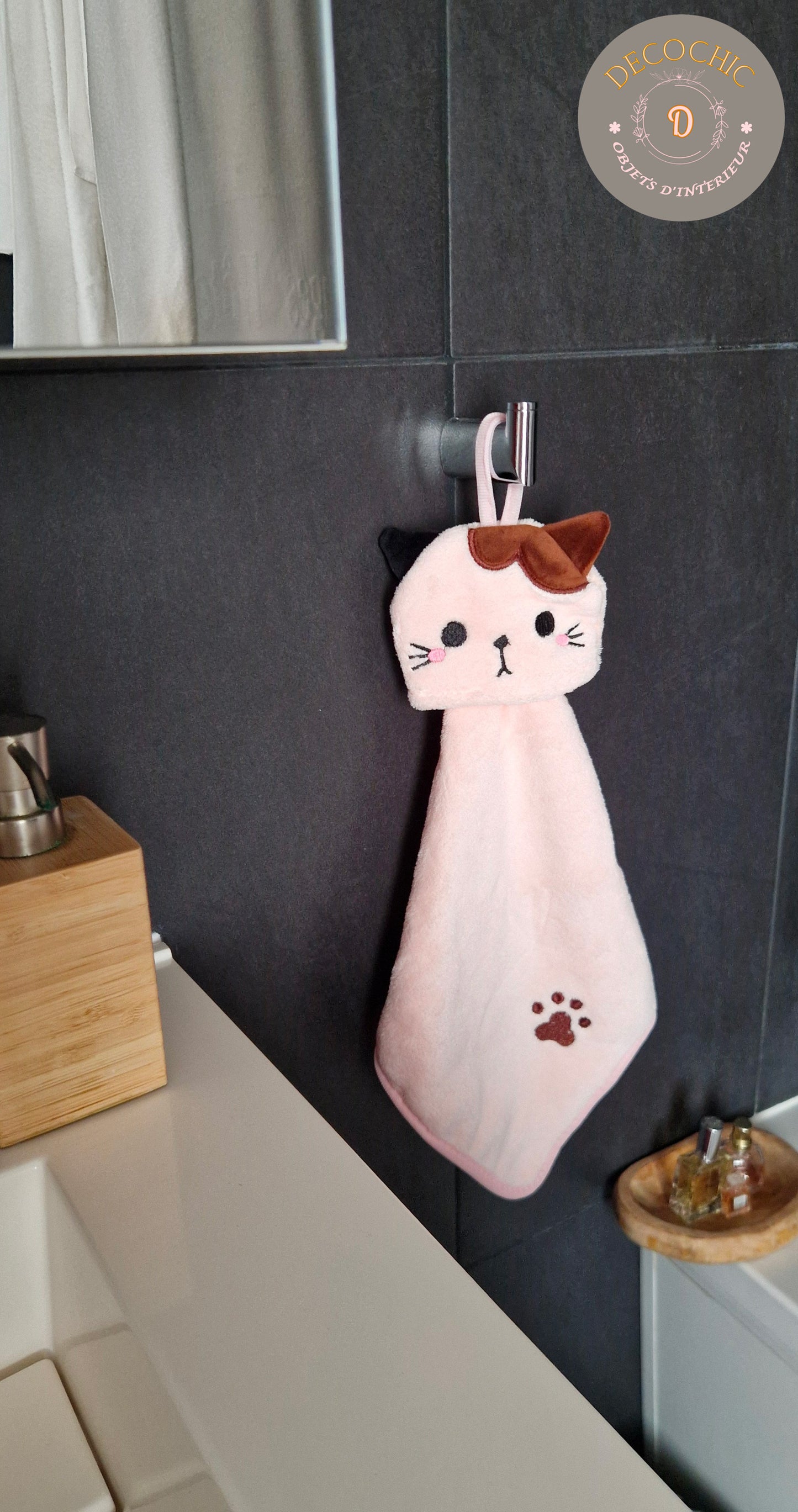 Serviette à Main "Chat Mignon"