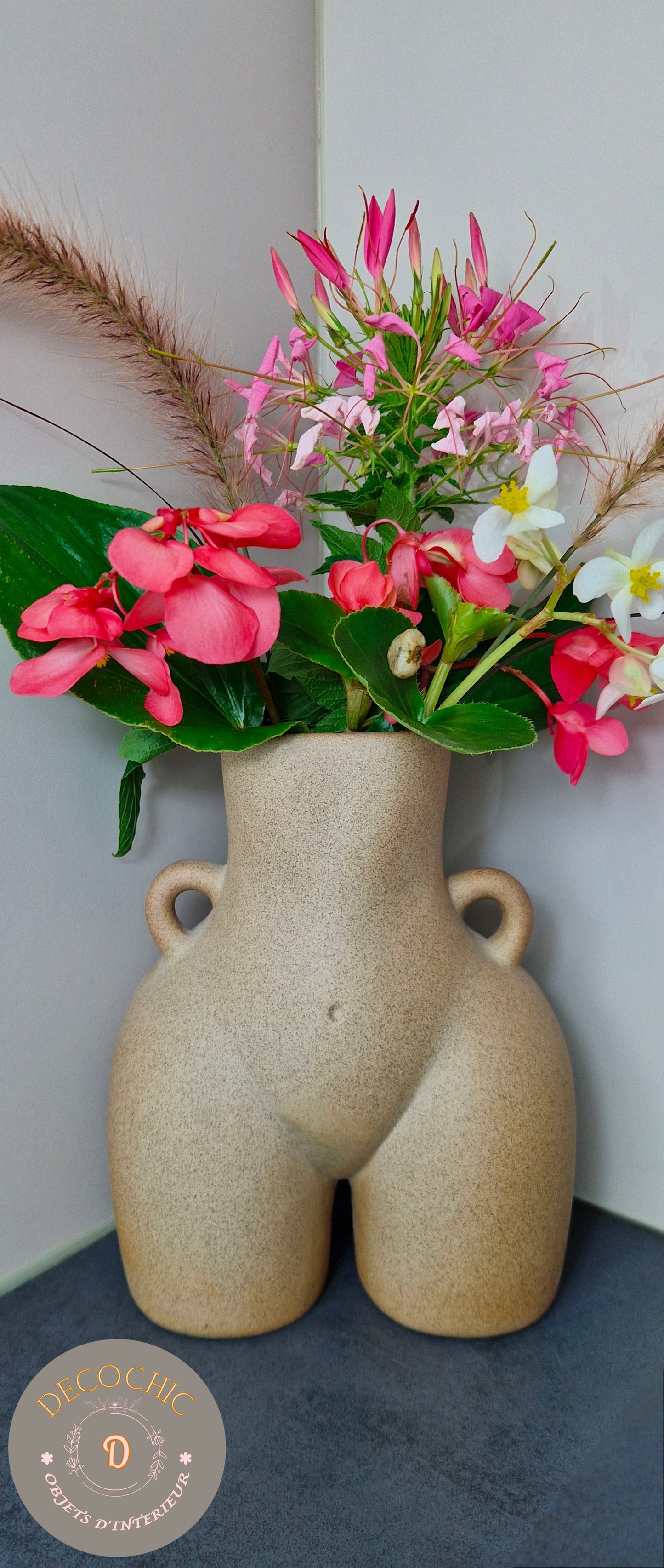 Vase "Silhouette Féminine" Beige