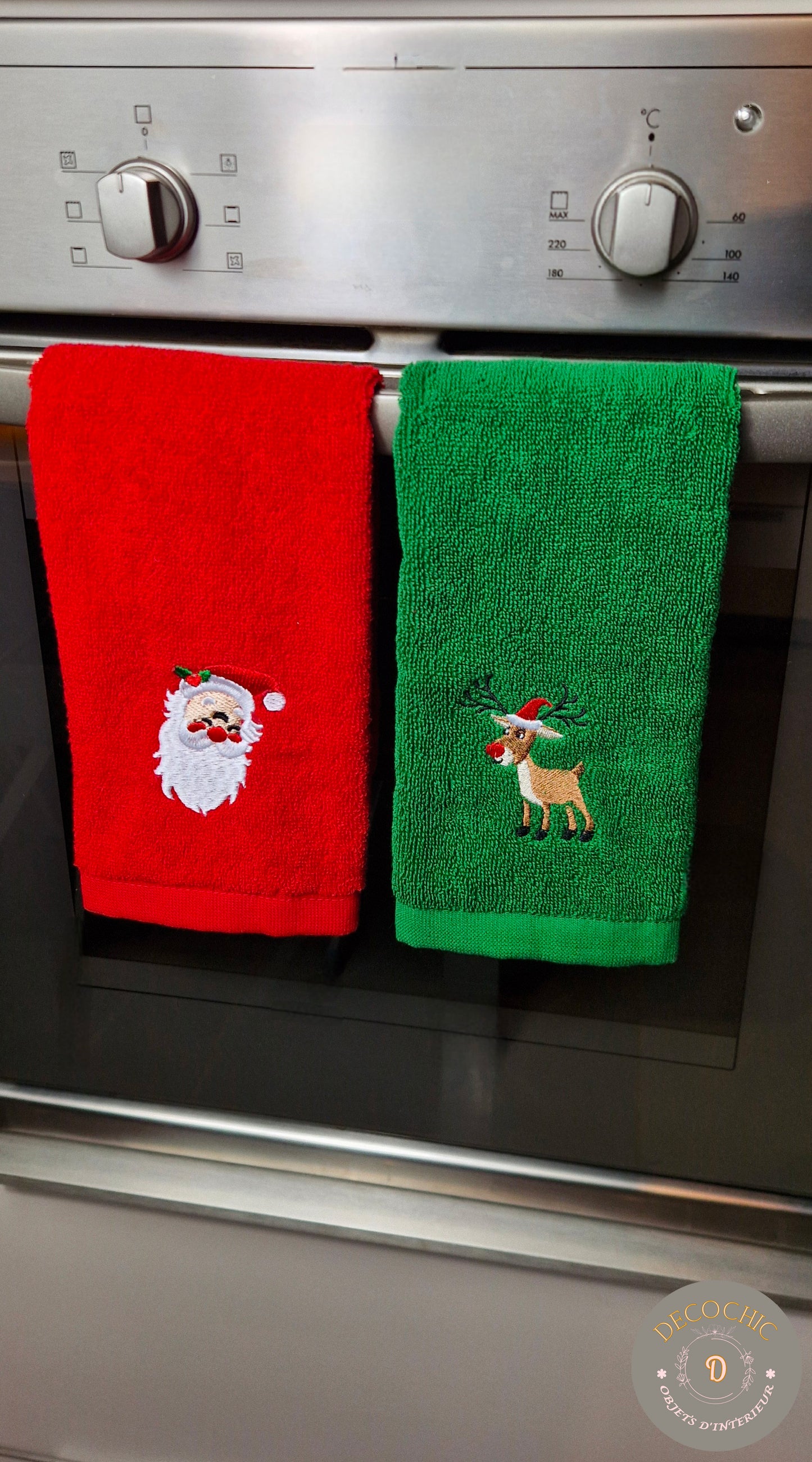 Serviettes Éponge "Noël " lot de 3