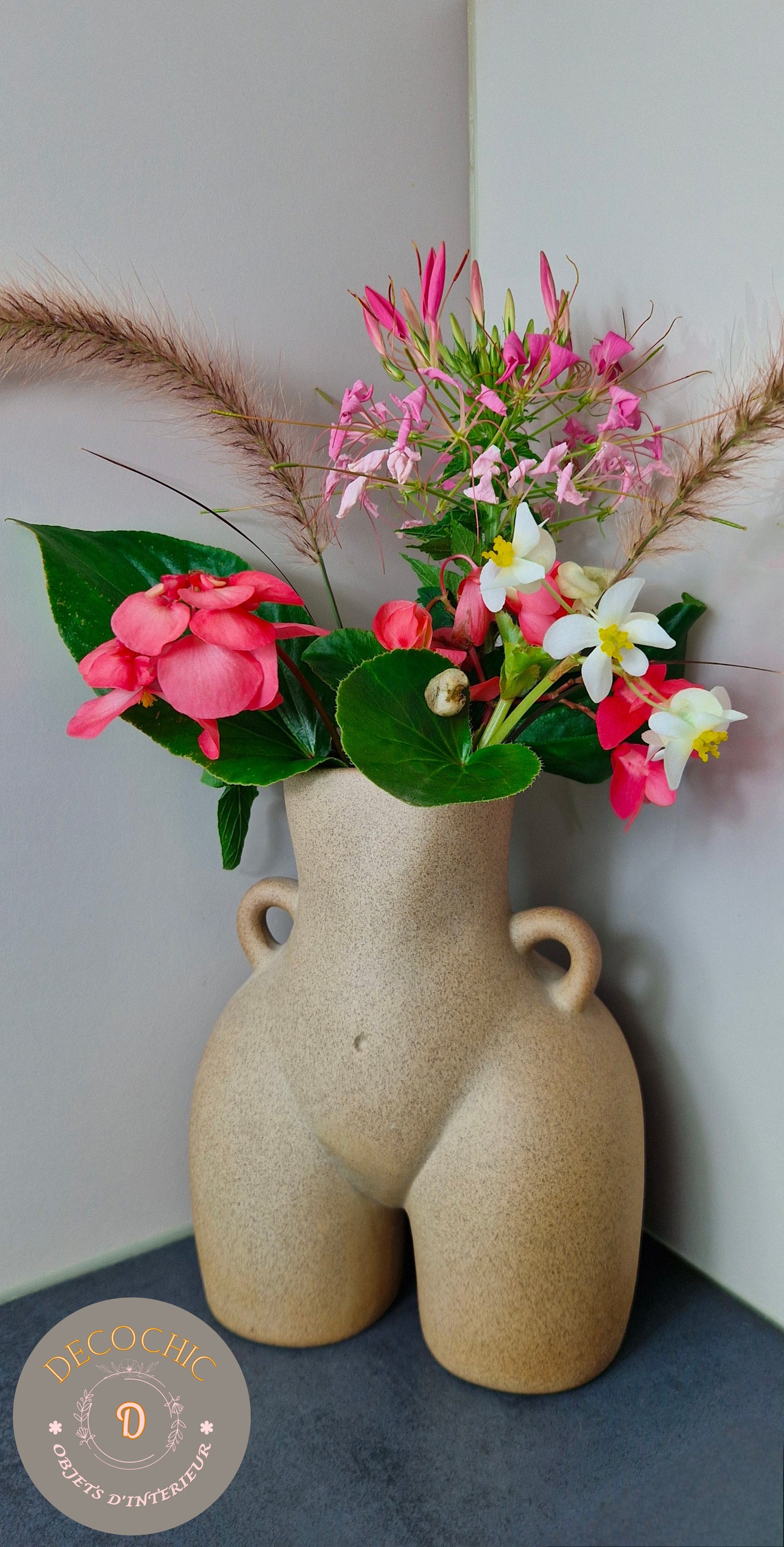 Vase "Silhouette Féminine" Beige