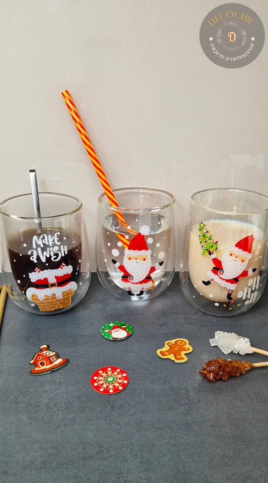 Verre à Double Paroi "Noël "