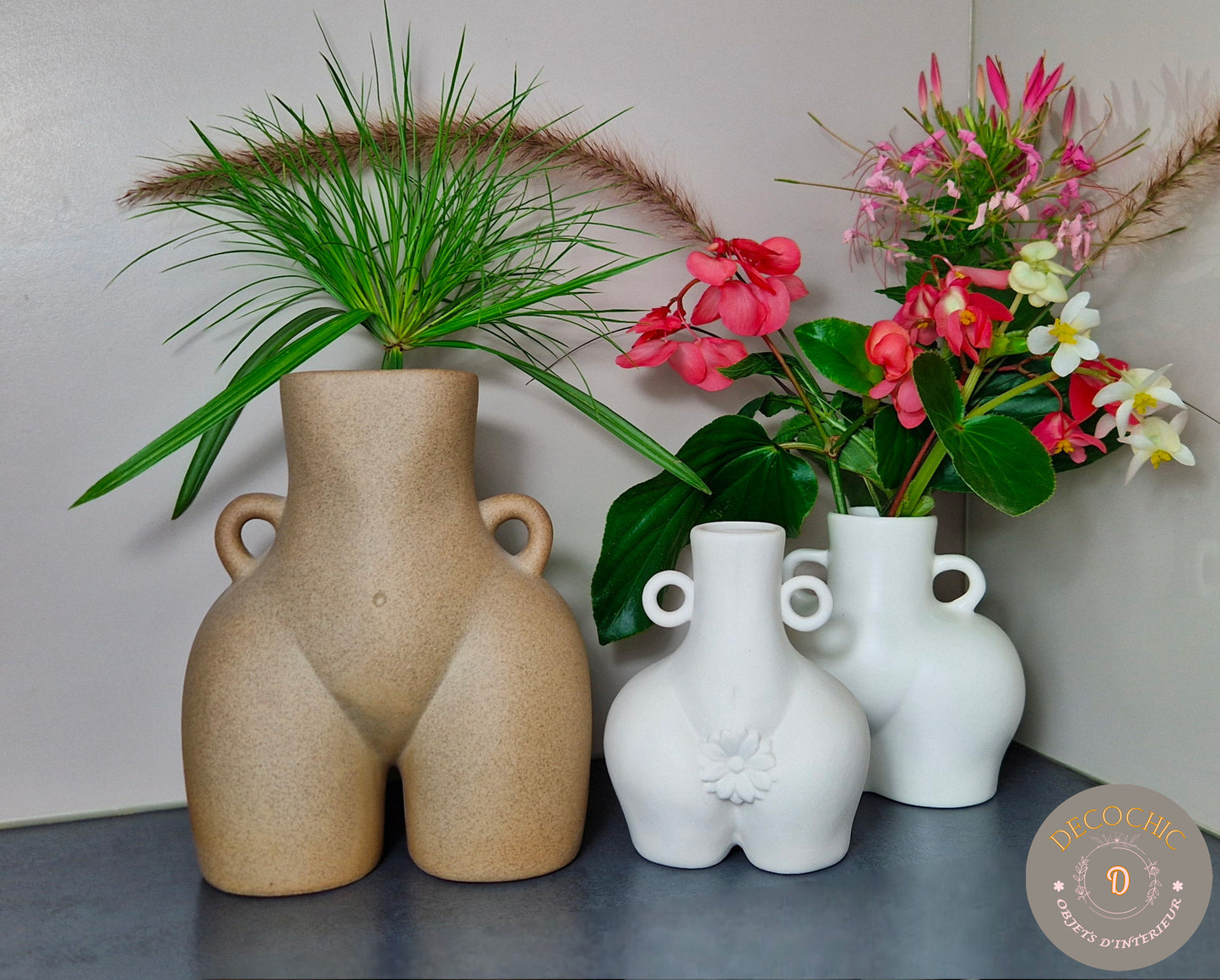 Vase "Silhouette Féminine" Beige