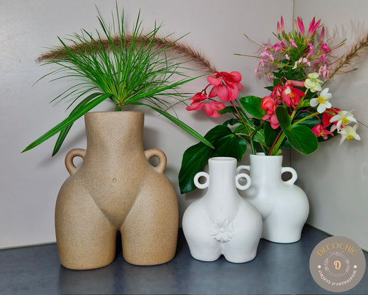 Vase "Silhouette Féminine" Beige