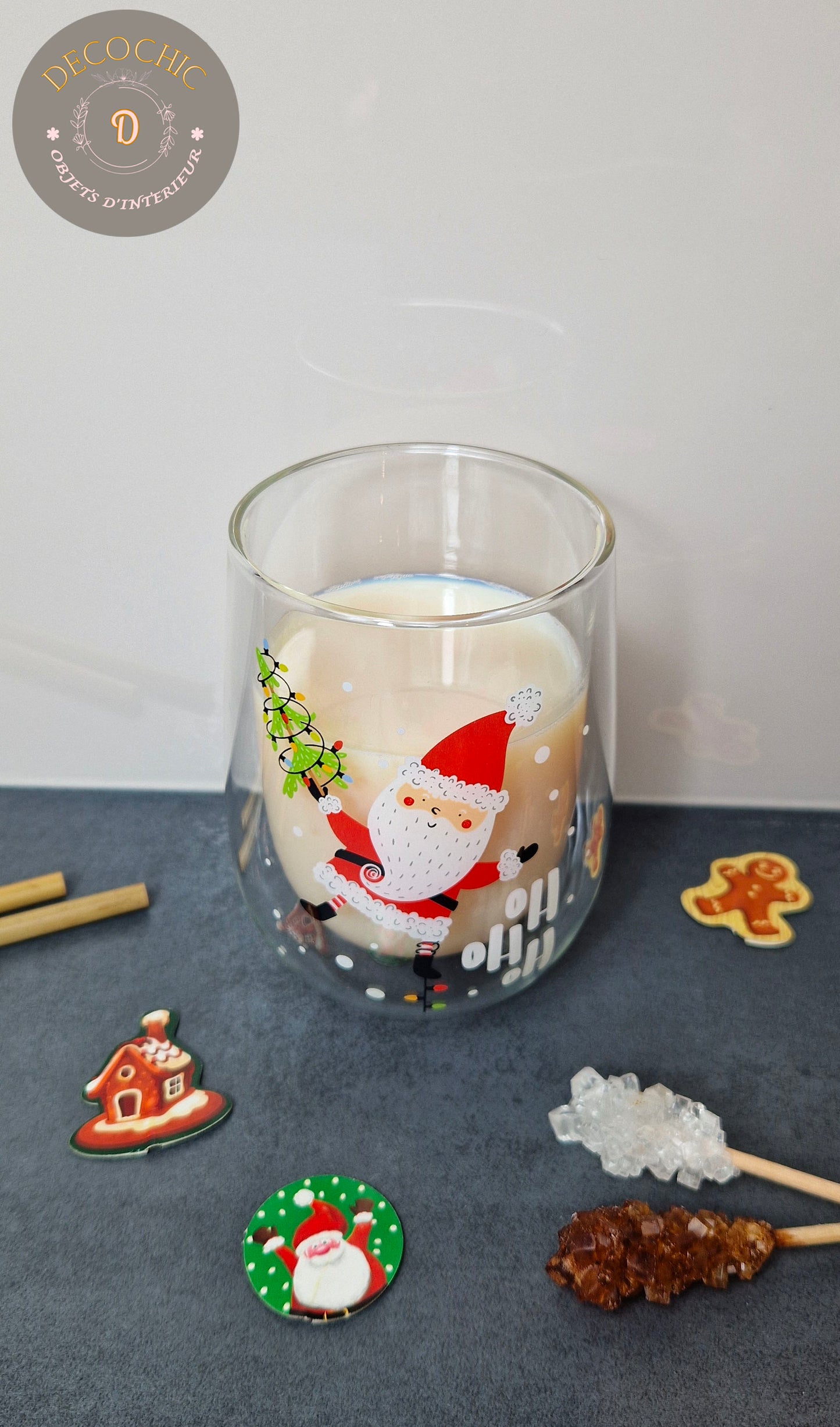 Verre à Double Paroi "Noël "