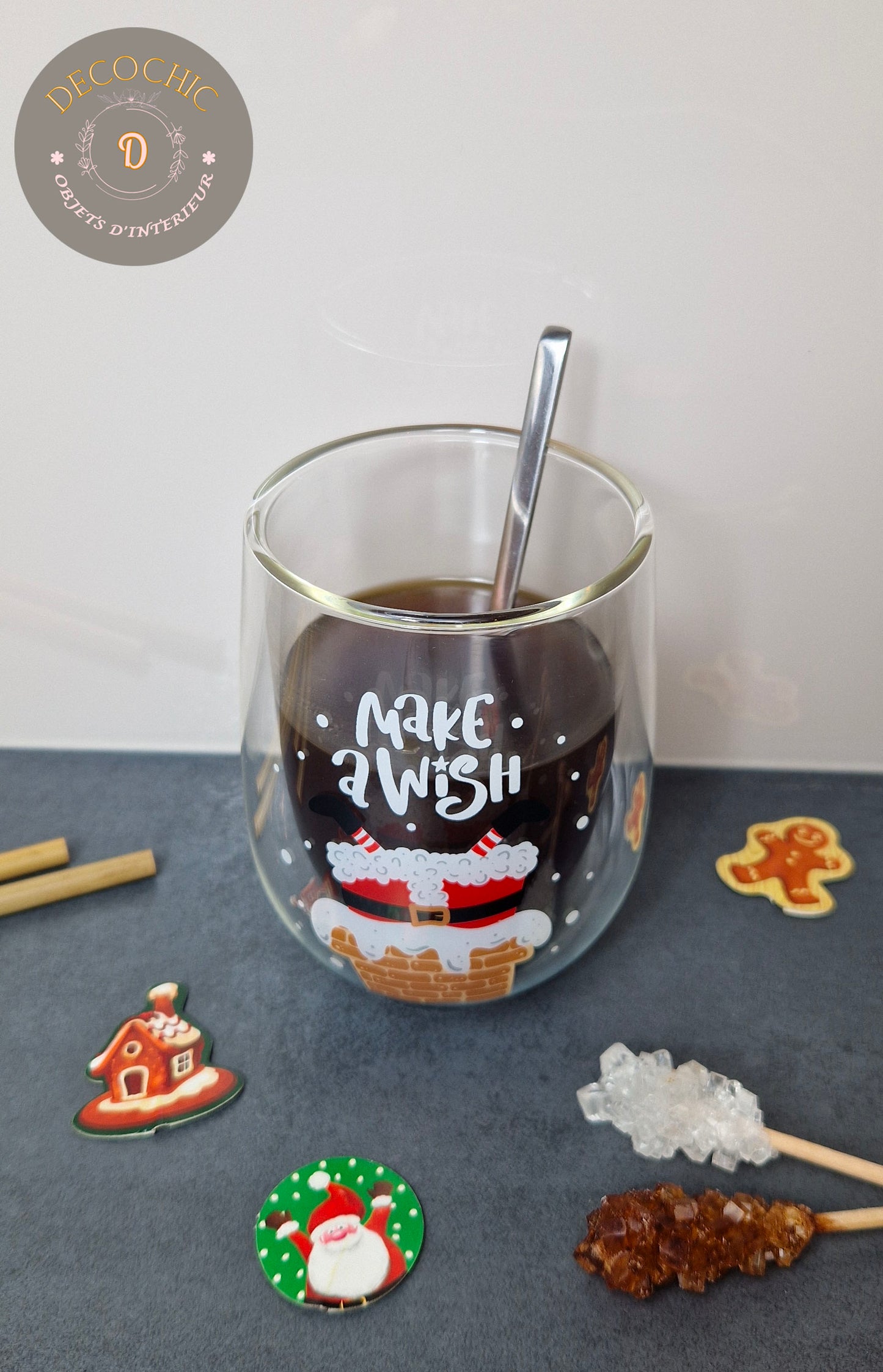 Verre à Double Paroi "Noël "