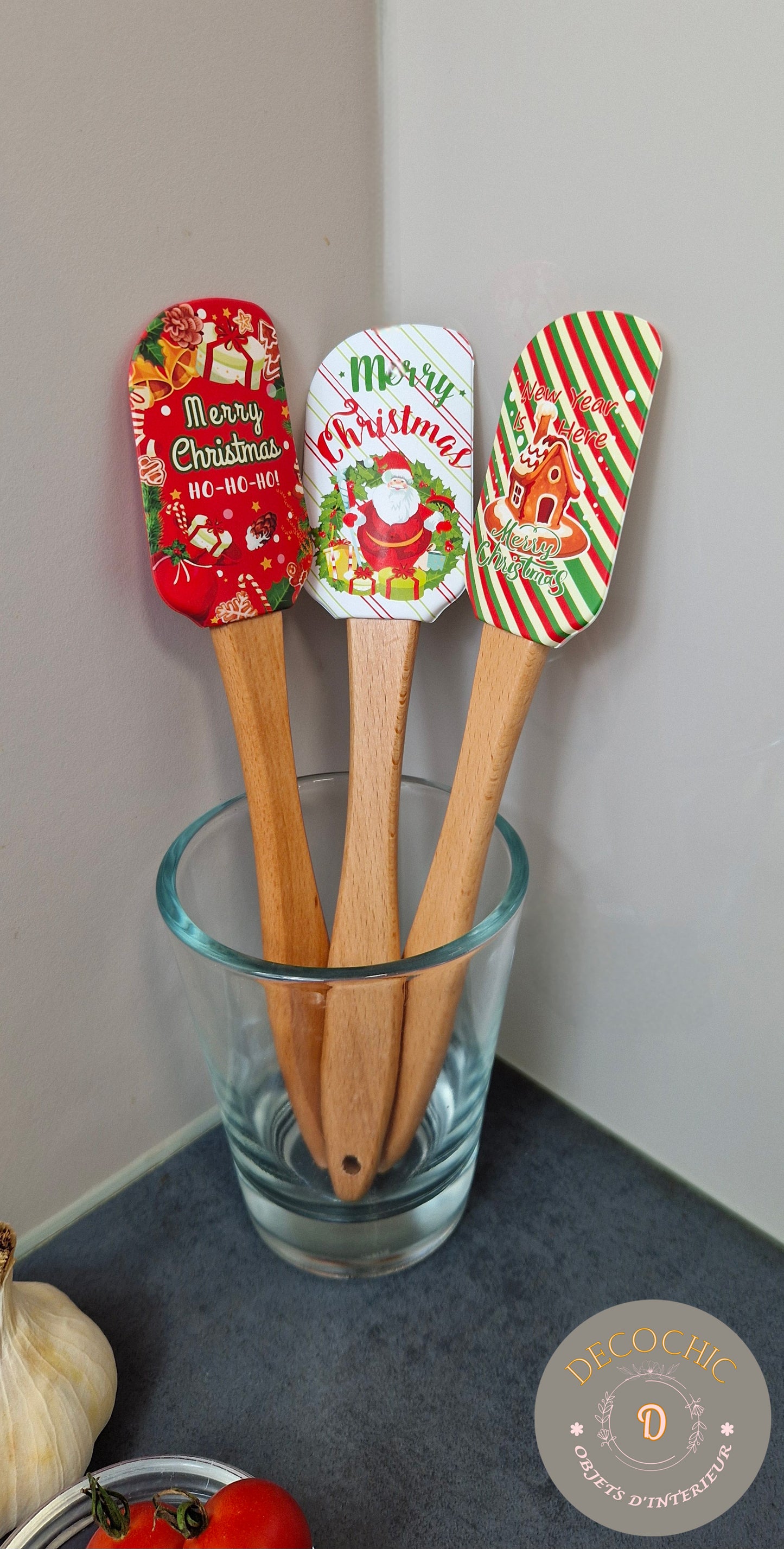 Spatule Maryse en silicone " décoration de Noël "