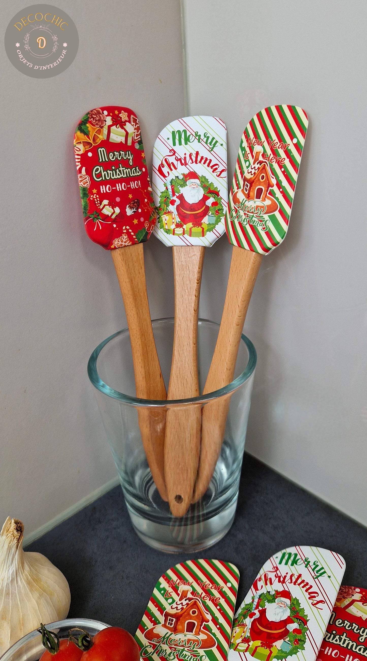 Spatule Maryse en silicone " décoration de Noël "