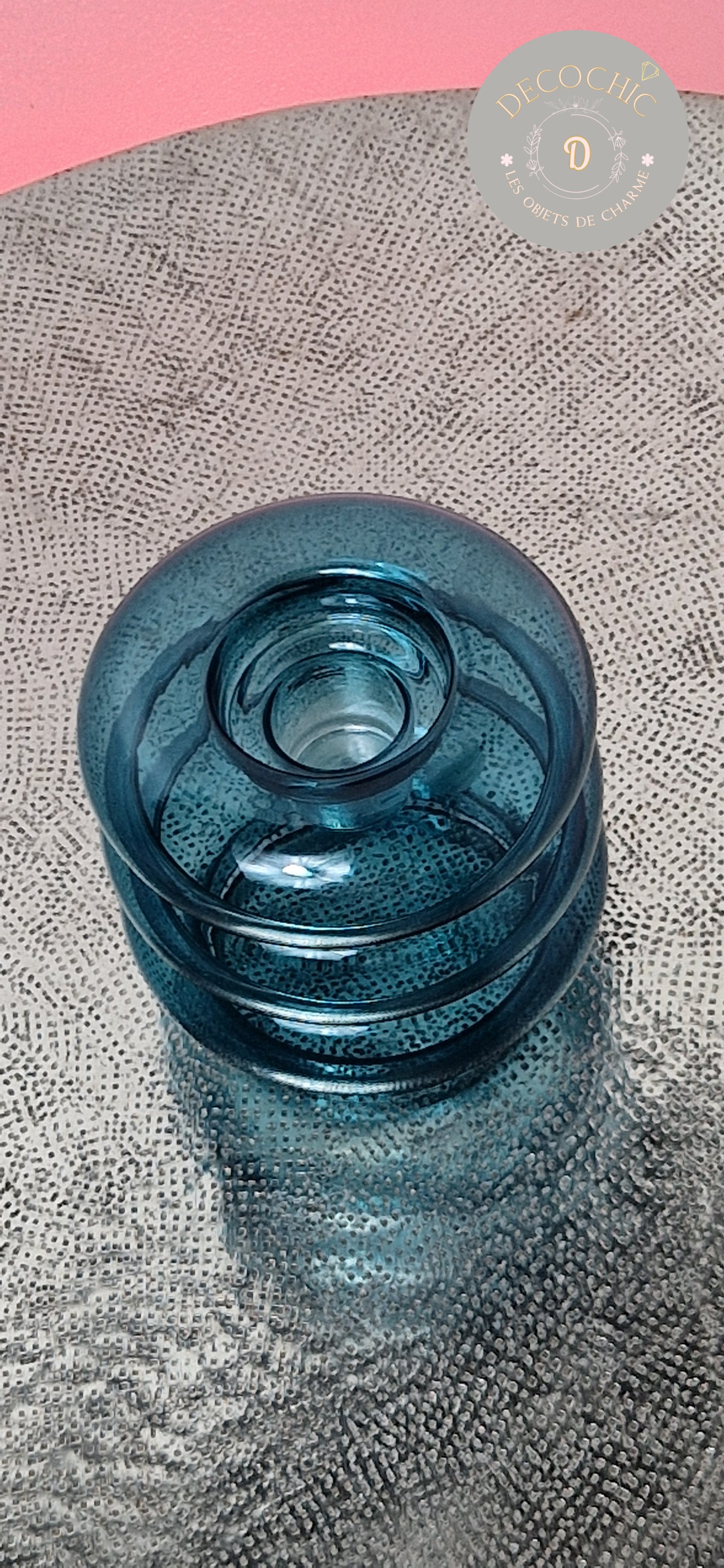 Bougeoir en Verre Coloré