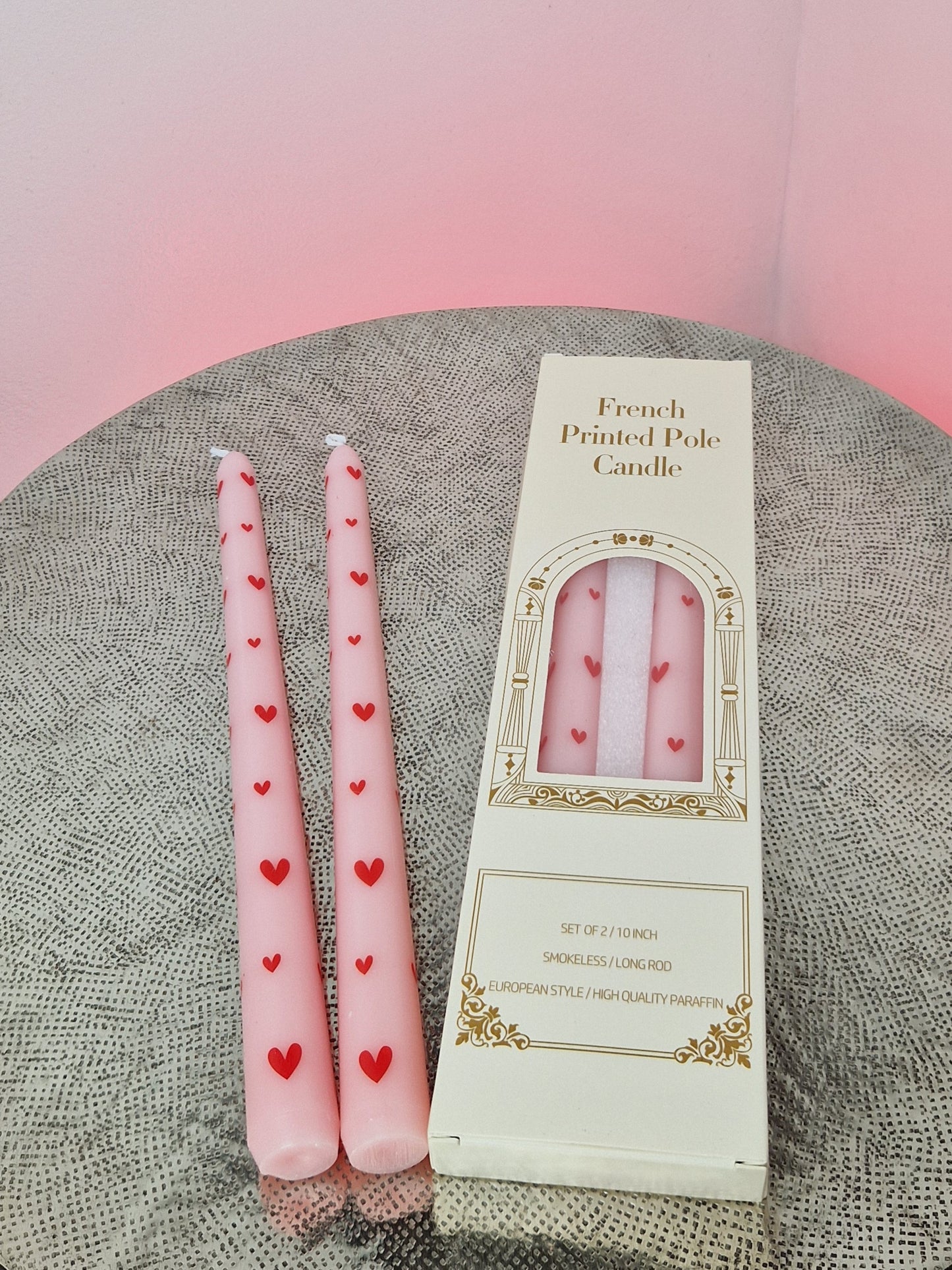 Bougies Romantiques à Cœur – Lot de 2 Bougies