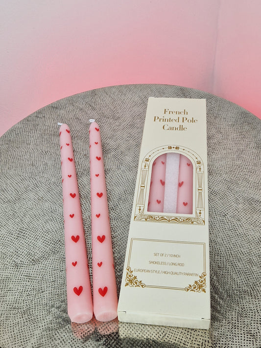 Bougies Romantiques à Cœur – Lot de 2 Bougies