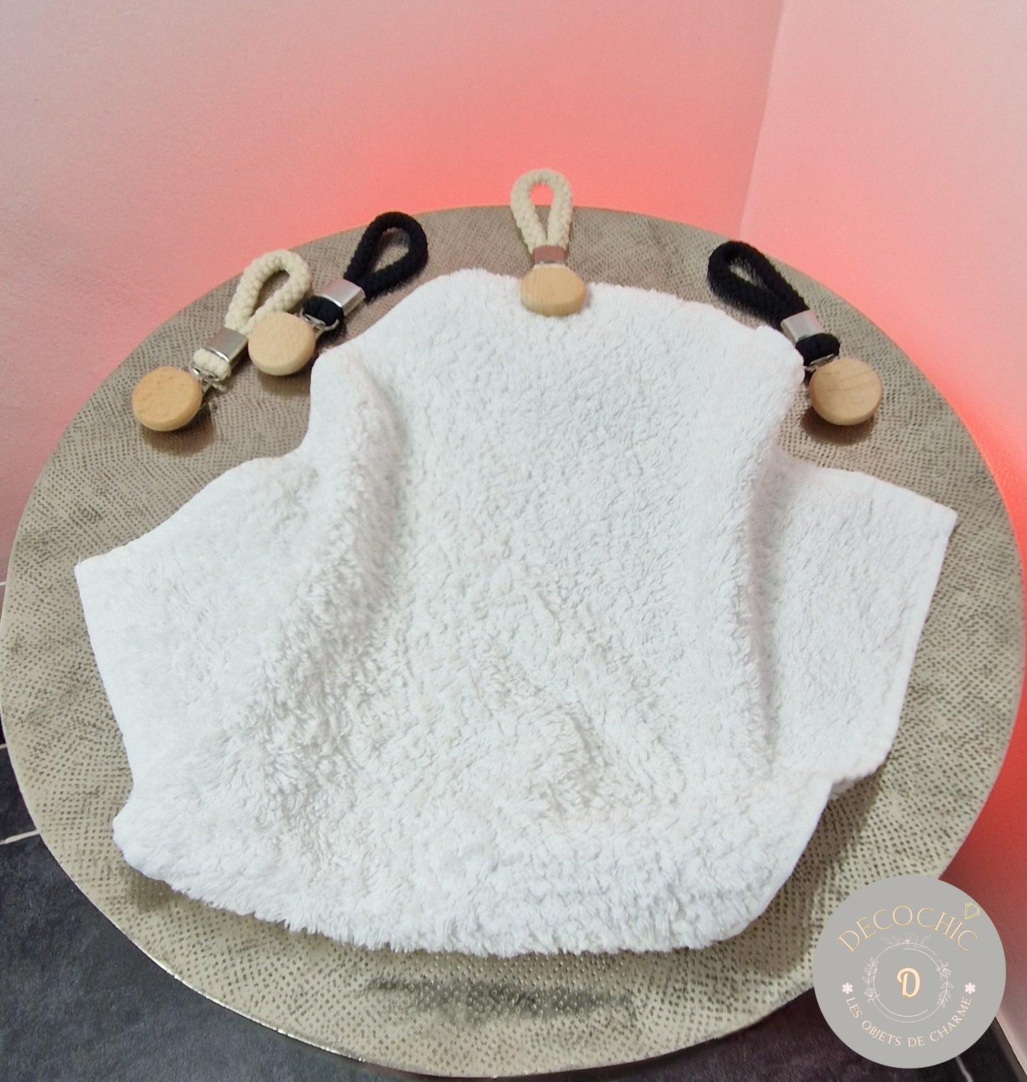 Attaches Serviettes de Toilette Élégantes – Lot de 2