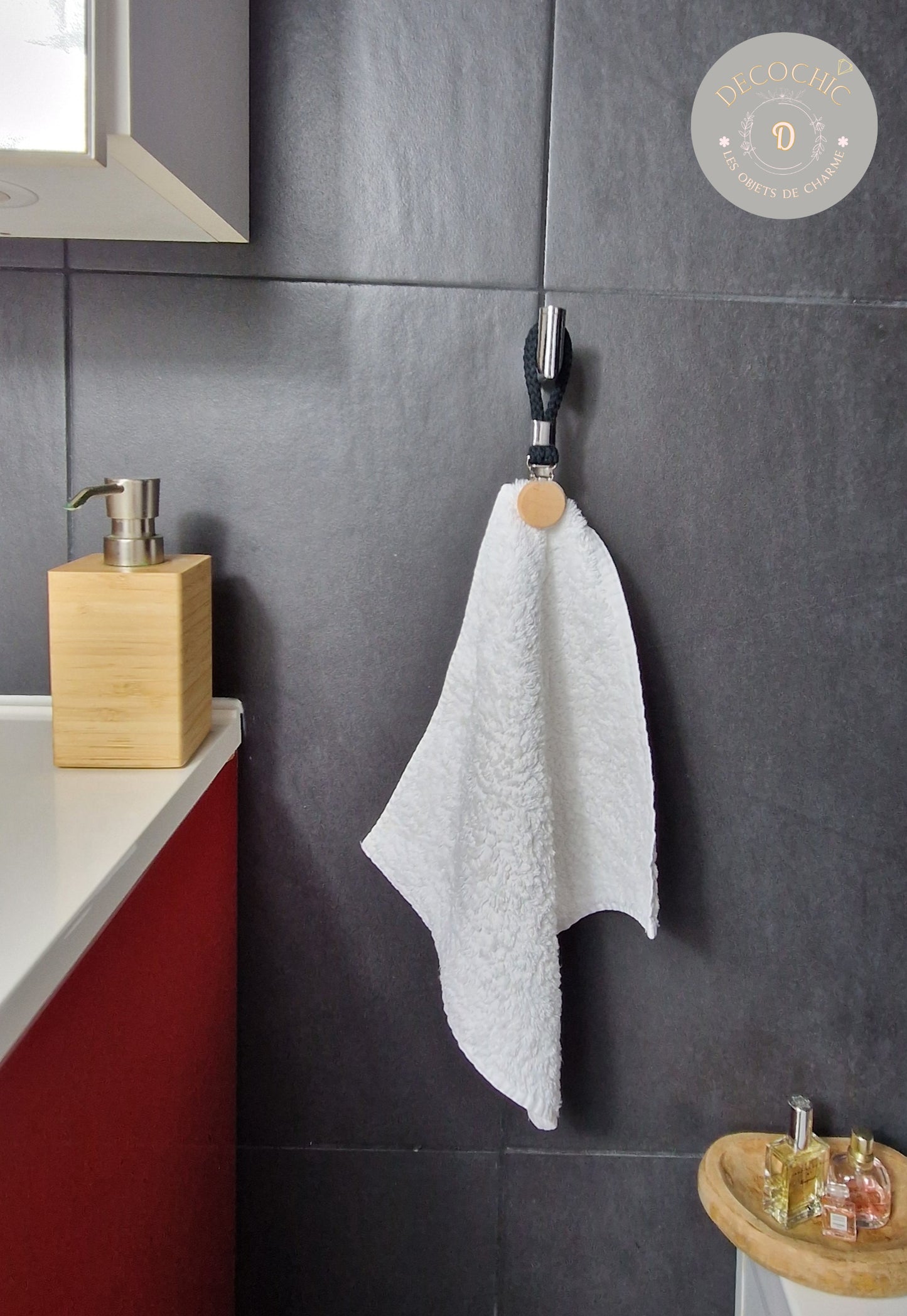 Attaches Serviettes de Toilette Élégantes – Lot de 2