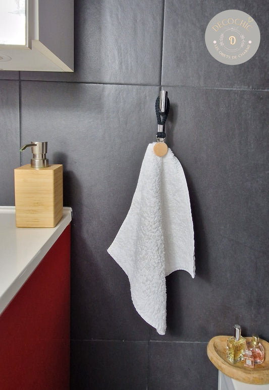 Attaches Serviettes de Toilette Élégantes – Lot de 2
