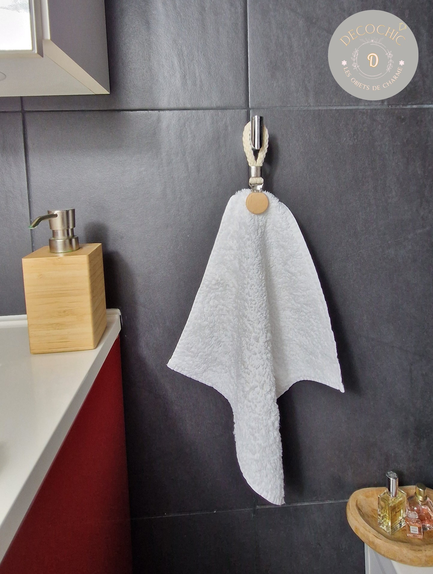 Attaches Serviettes de Toilette Élégantes – Lot de 2