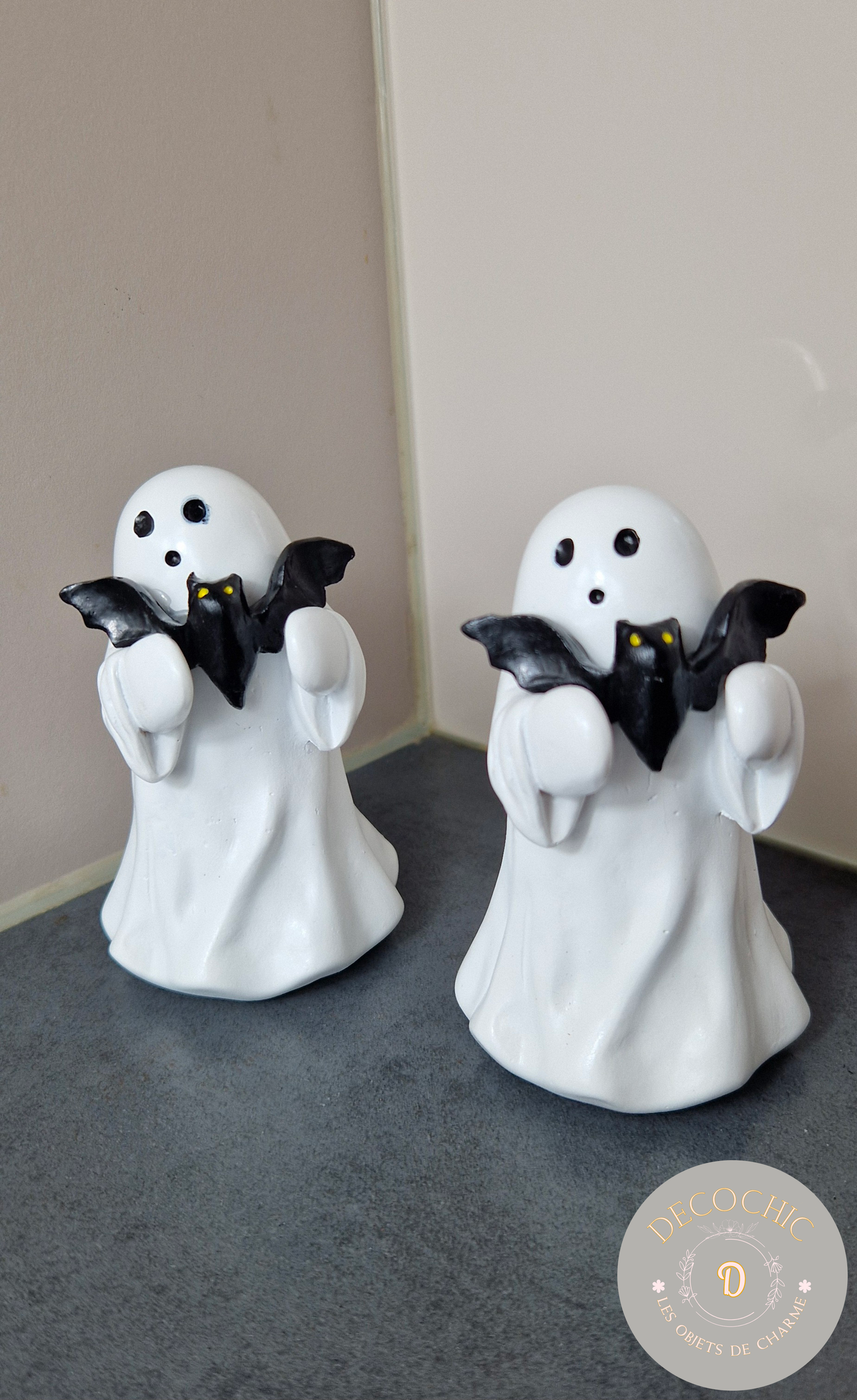 Figurine "Fantôme et Chauve-Souris"