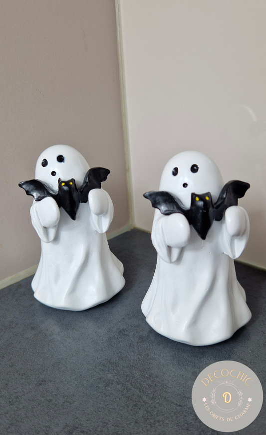 Figurine "Fantôme et Chauve-Souris"