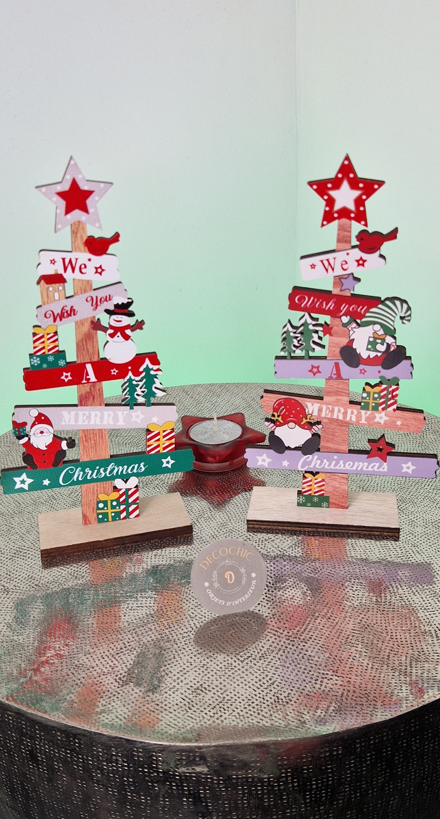 Sapin décoration en bois "Noël"