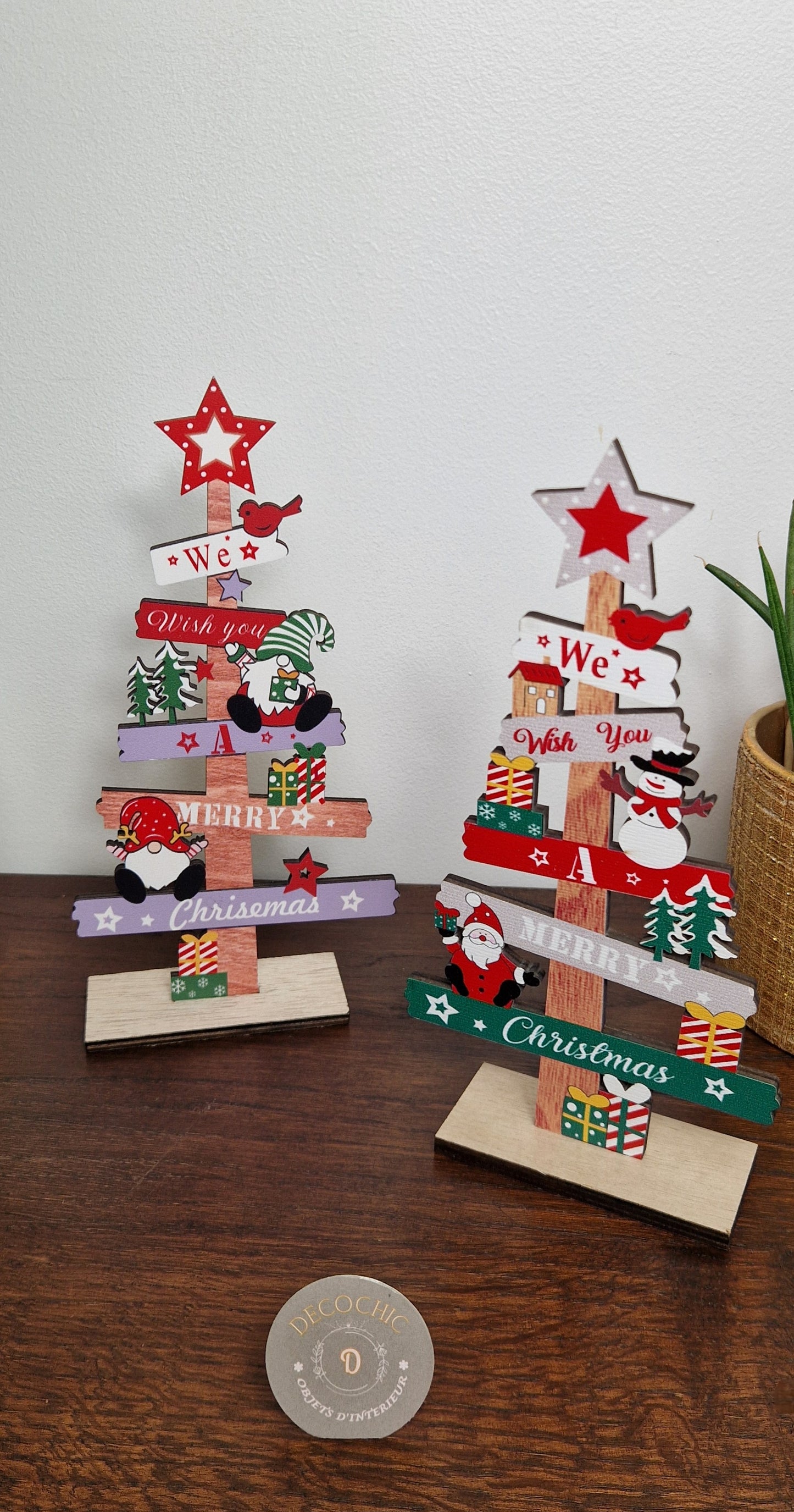 Sapin décoration en bois "Noël"