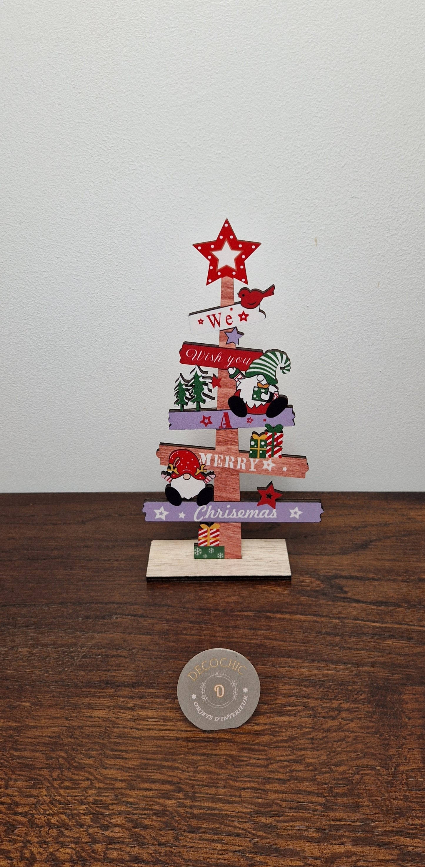 Sapin décoration en bois "Noël"