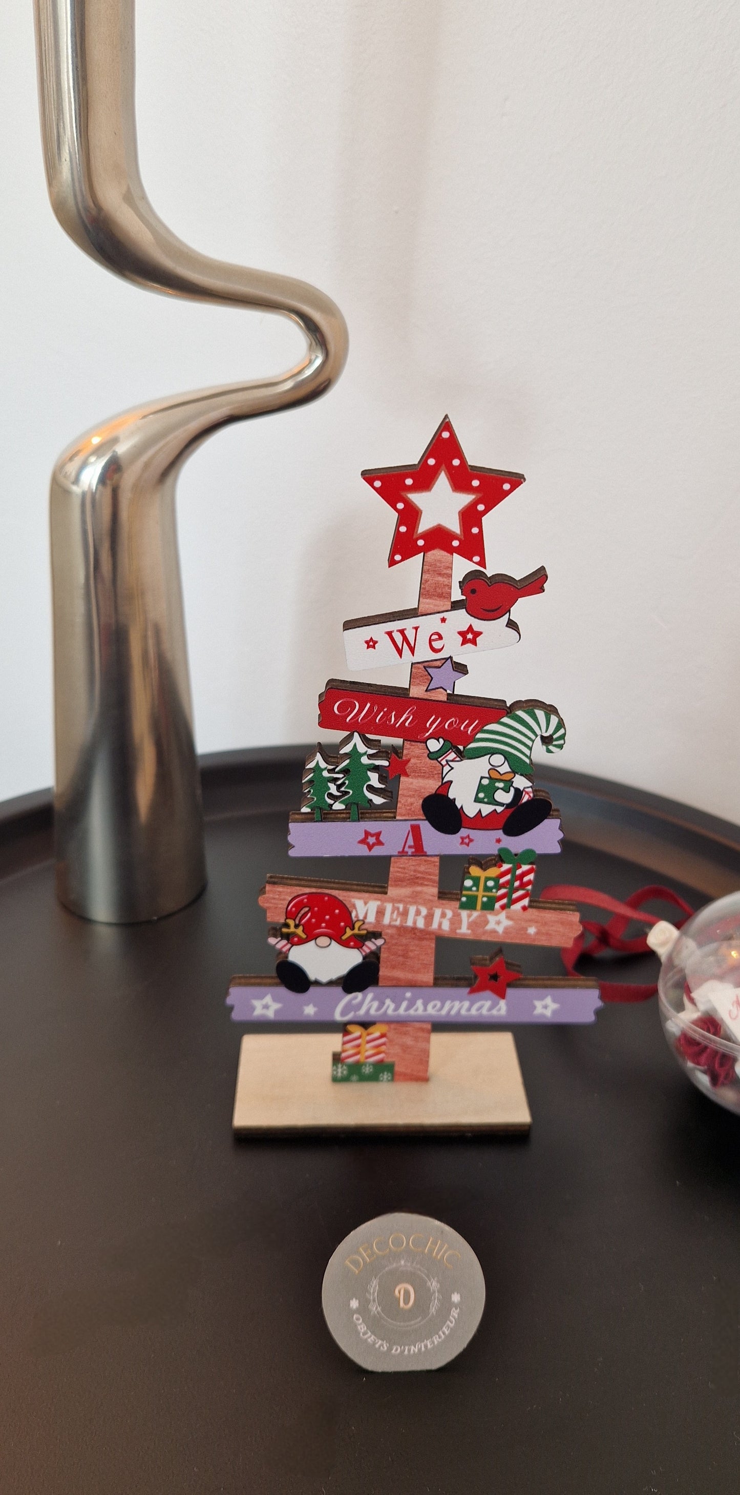 Sapin décoration en bois "Noël"