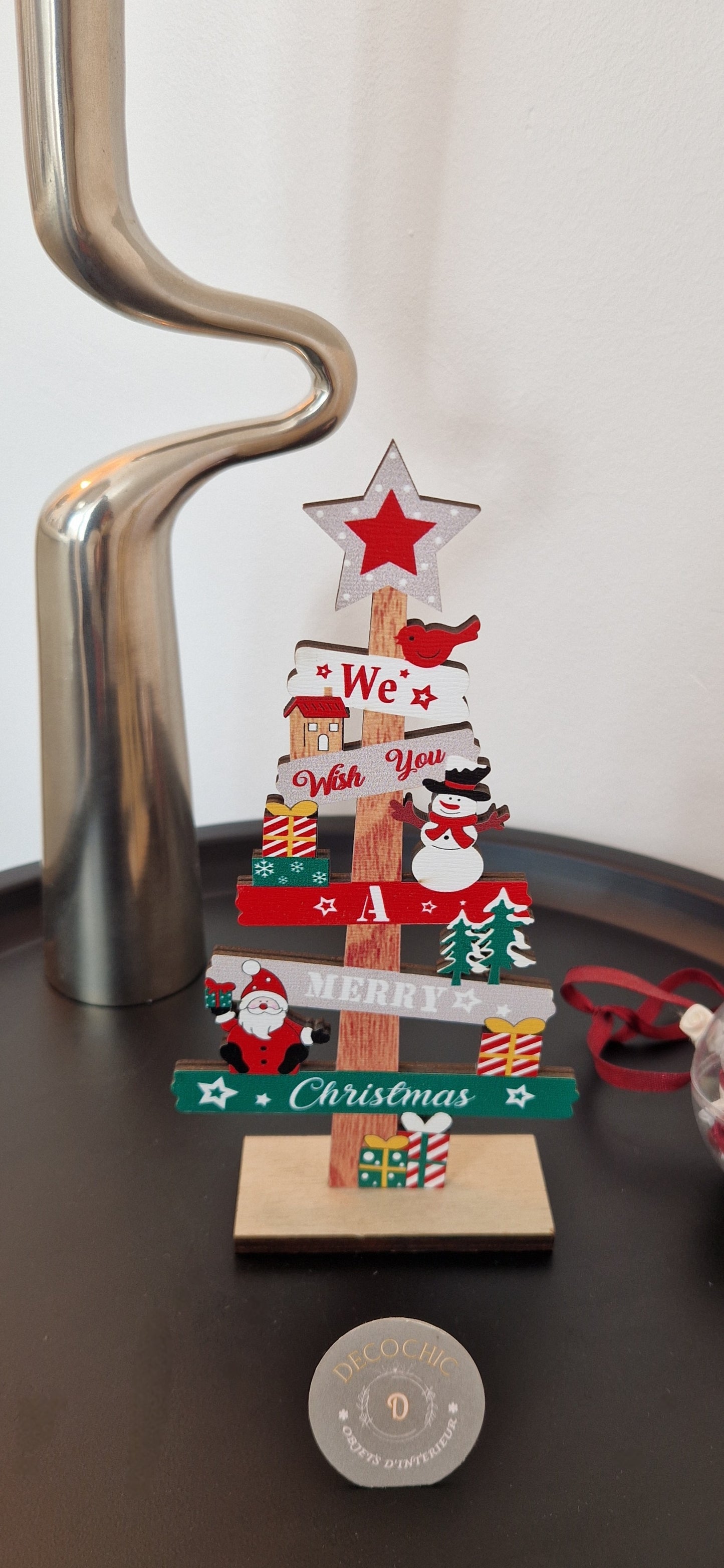 Sapin décoration en bois "Noël"