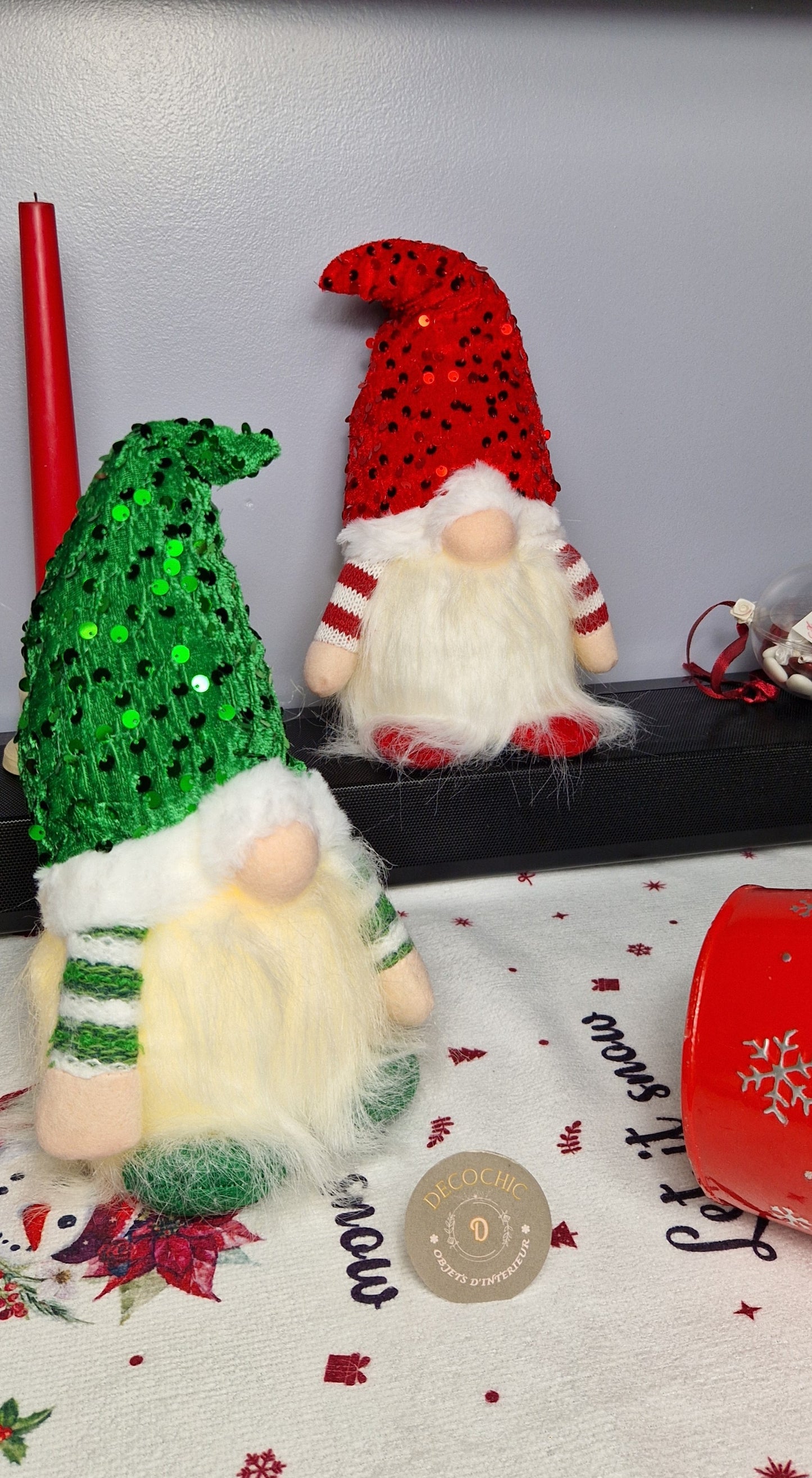 Lutin-Gnome Lumineux Décoration de Noël