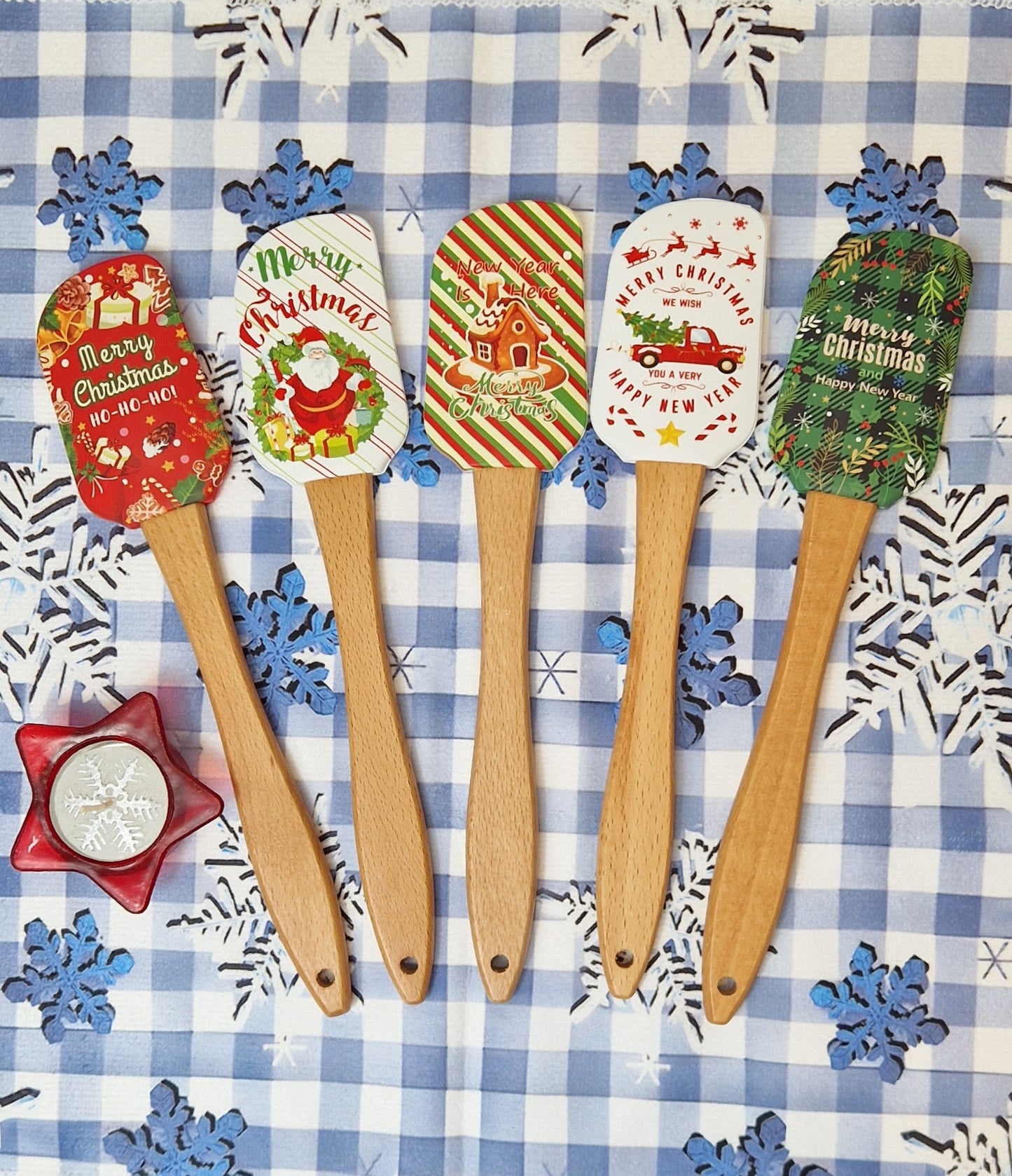 Spatule Maryse en silicone " décoration de Noël "