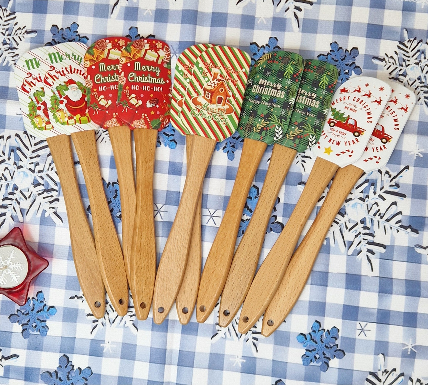 Spatule Maryse en silicone " décoration de Noël "