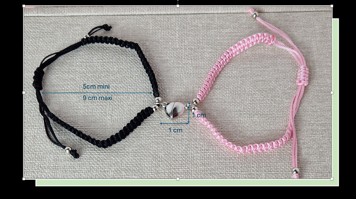 Bracelets Duo "Cœur Aimanté"