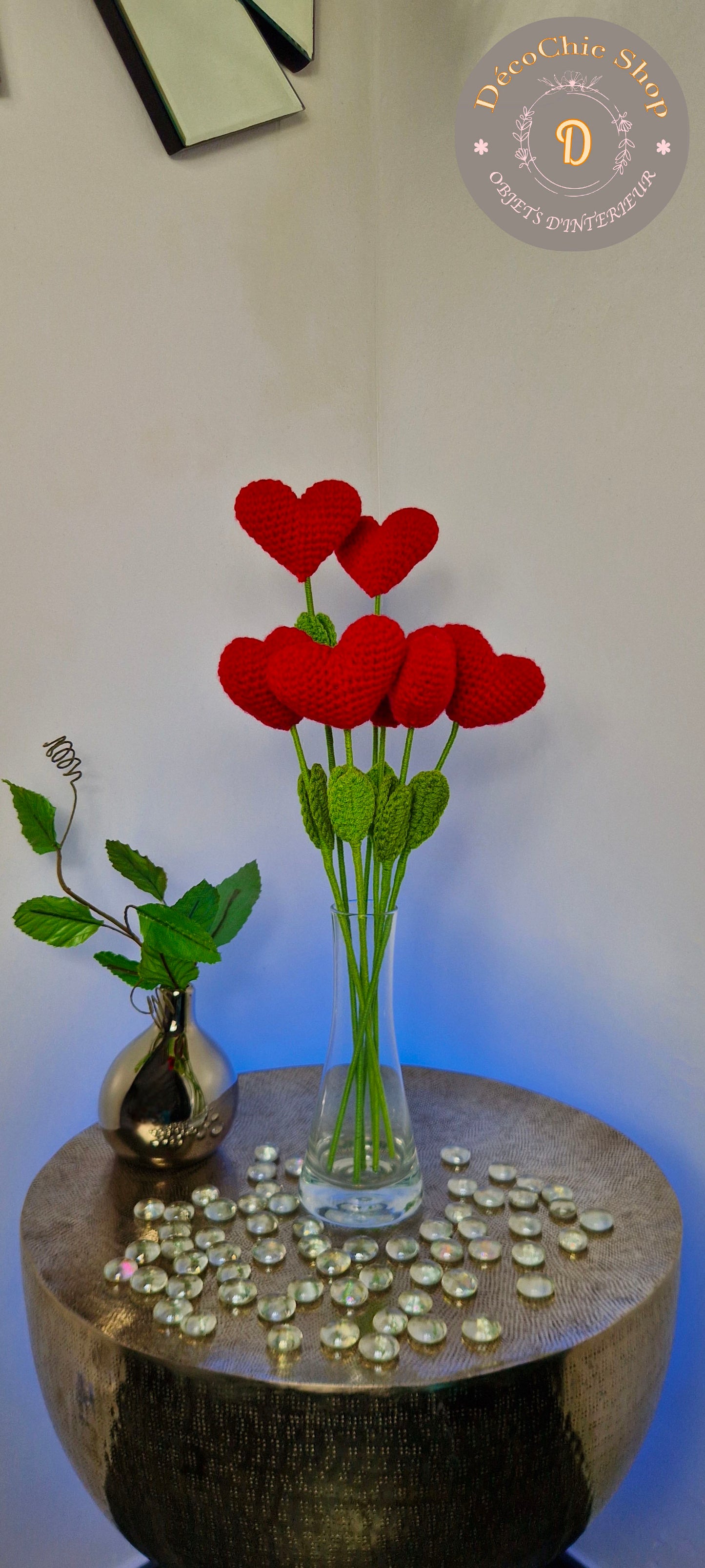 Fleurs Tricotées "Tulipes ou Cœurs"