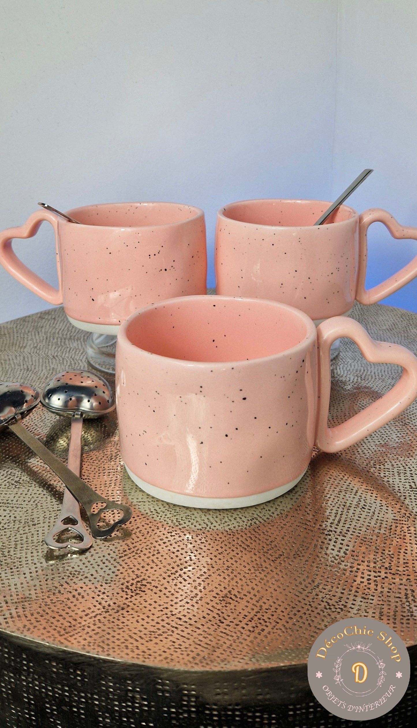 Tasse en Céramique "Cœur Rose''