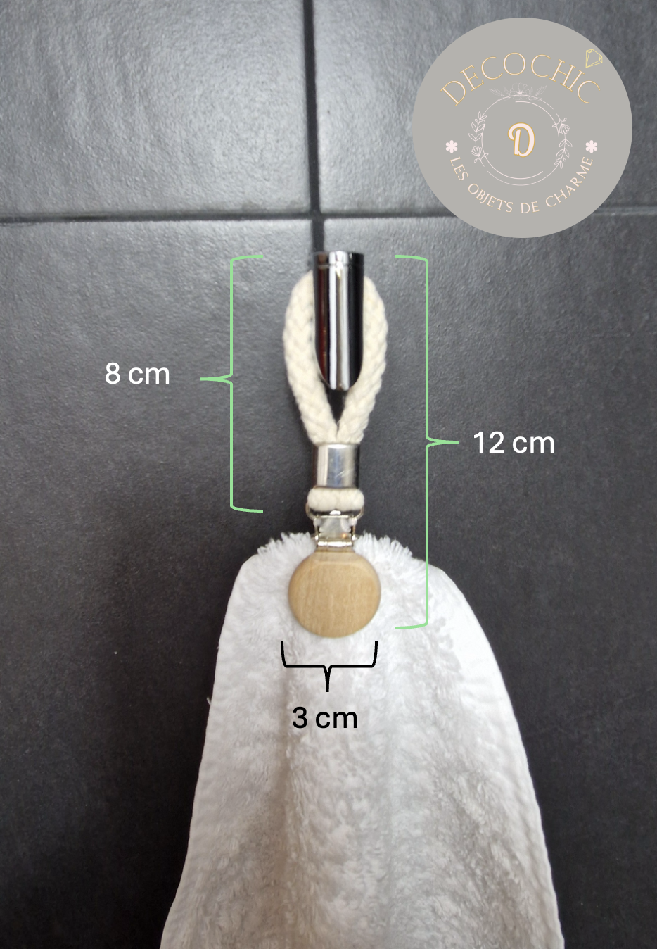 Attaches Serviettes de Toilette Élégantes – Lot de 2