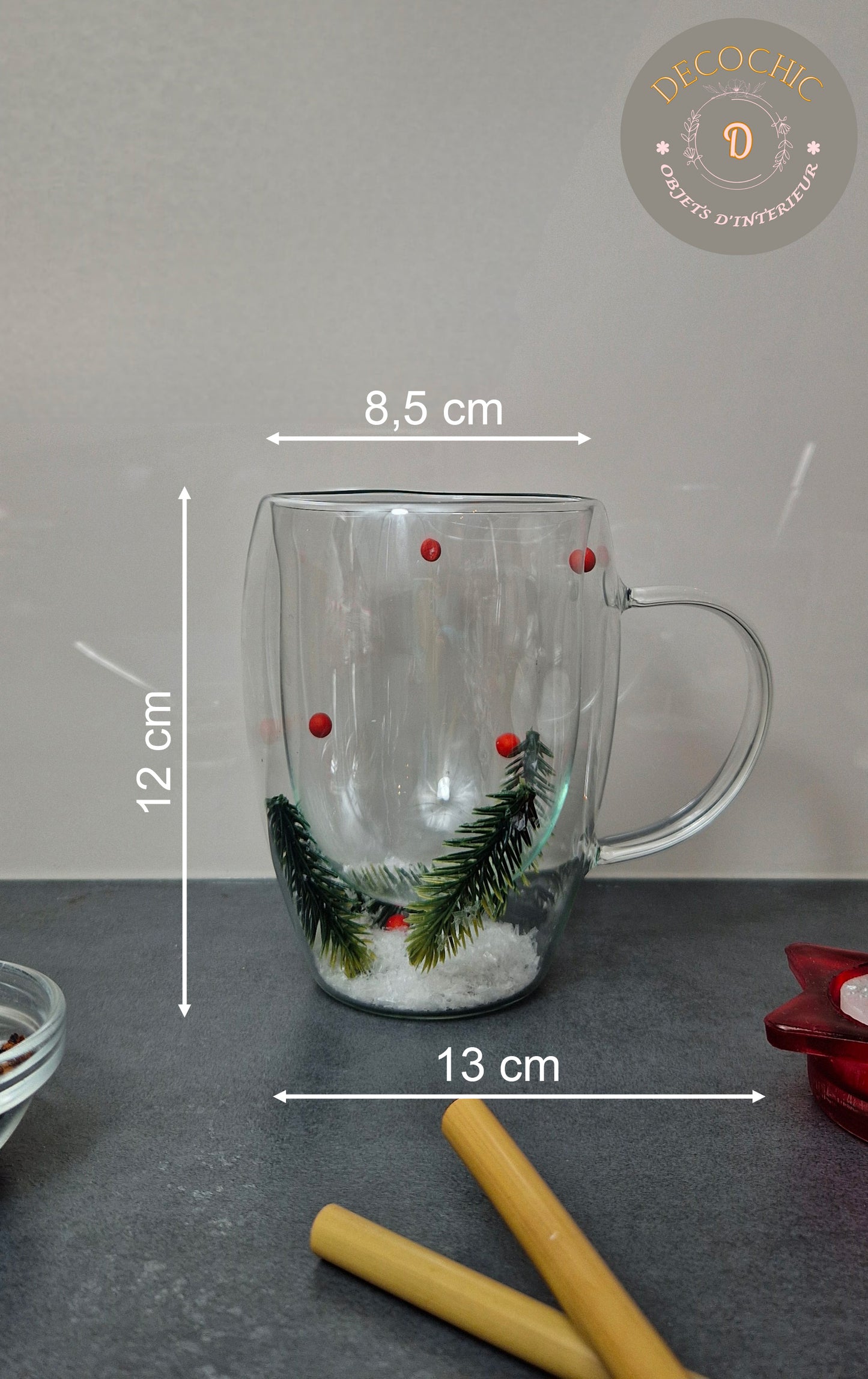 Tasse à Double Paroi "Forêt Enneigée"