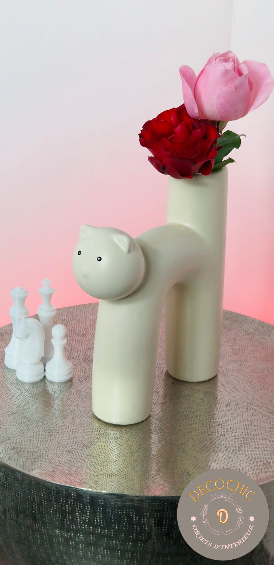 Vase Soliflore "Chat Arqué"