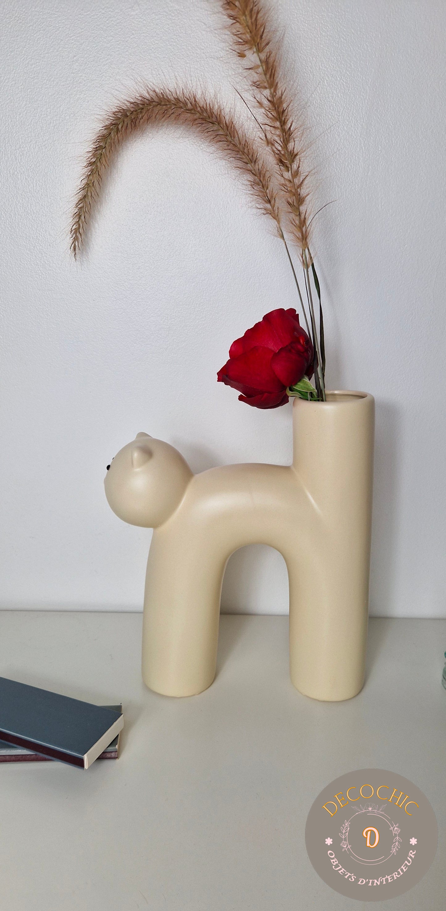 Vase Soliflore "Chat Arqué"