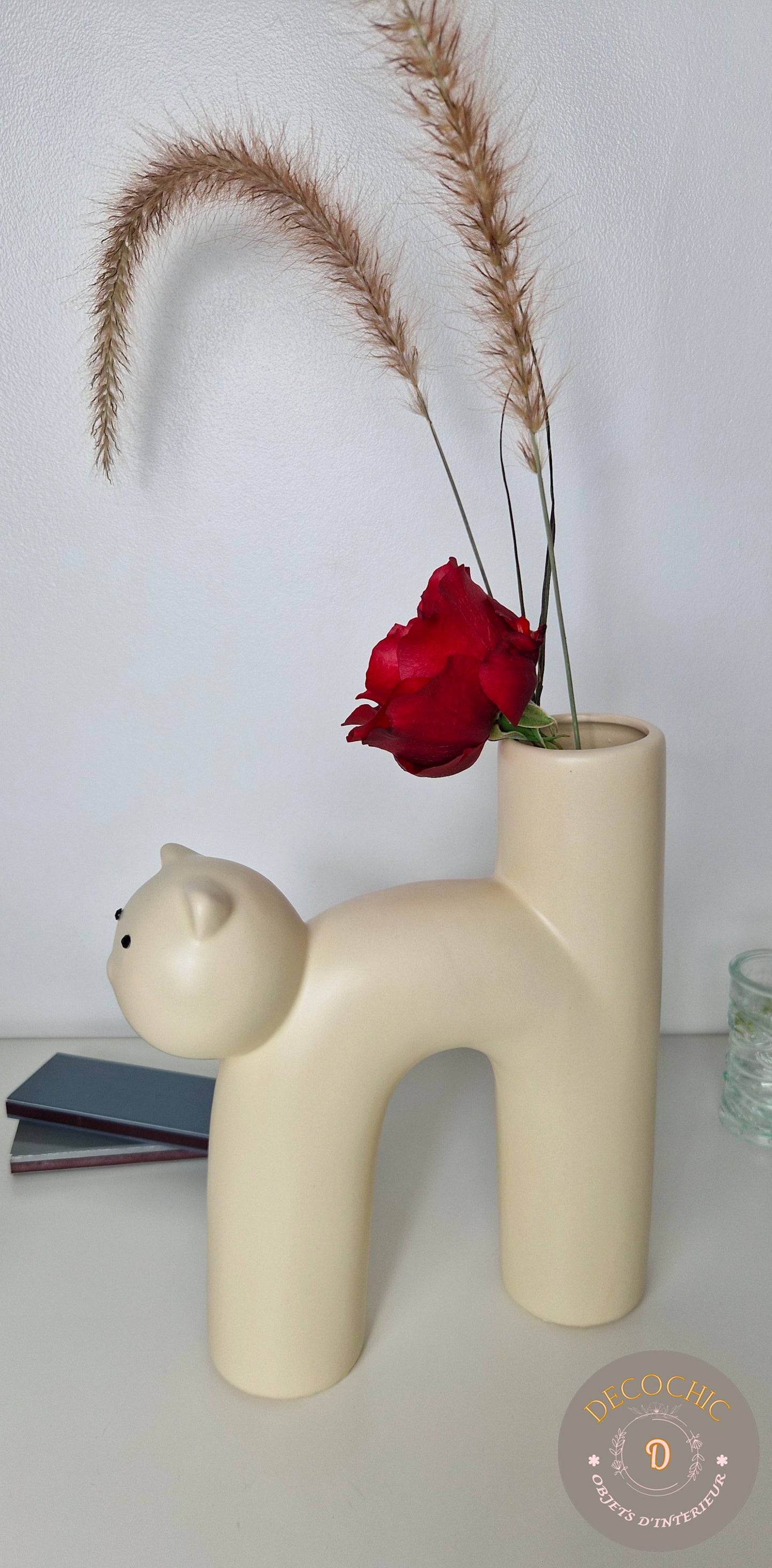 Vase Soliflore "Chat Arqué"
